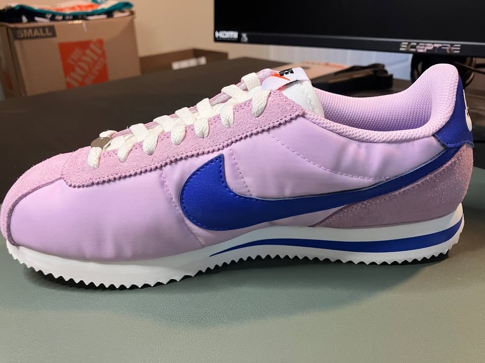 Nike Cortez Textile Women’s Shoes Size 10 – Arctic Pink and Blue