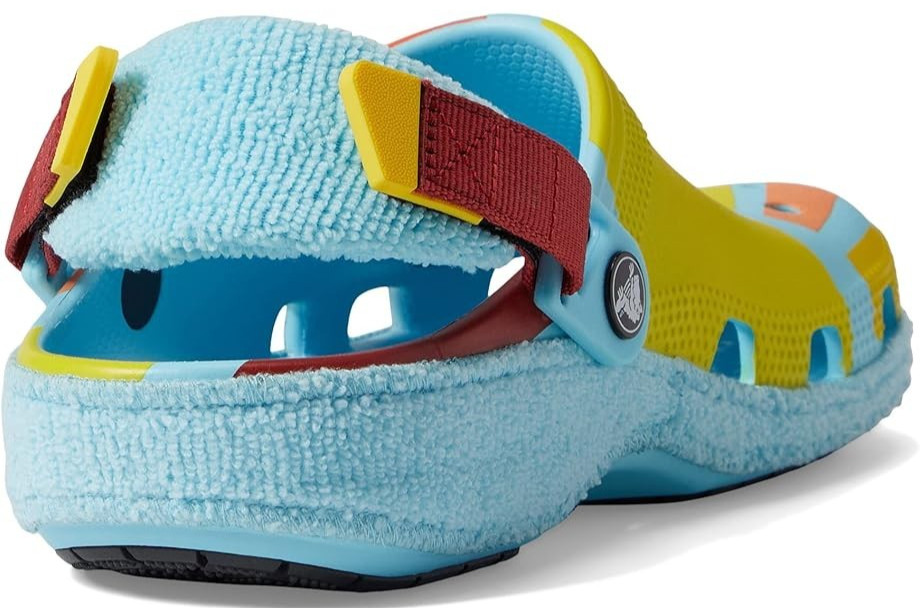 Crocs Work Zen Garden Sensory Classic Slip Resistant Terry Cloth Clog Blue Sz 12