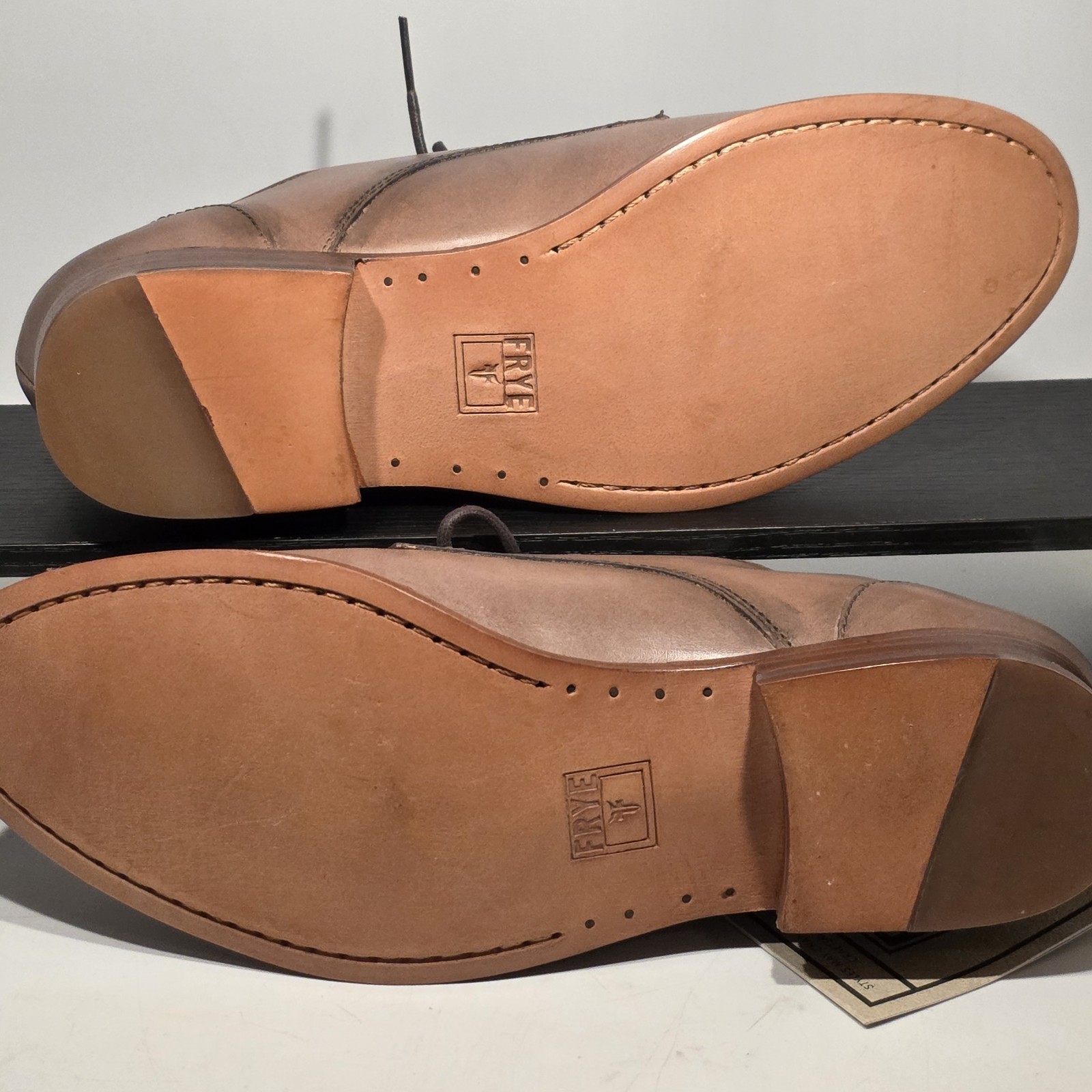 Frye Melissa Leather Plain Toe Oxfords Brown Lace Up Derby Shoes Women’s 8 B