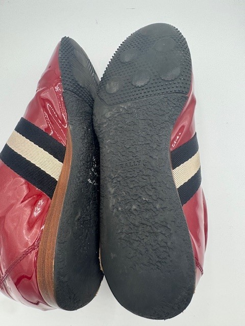 Bally Red Patent Leather Francisa Sneakers US 7.5 / EU 38