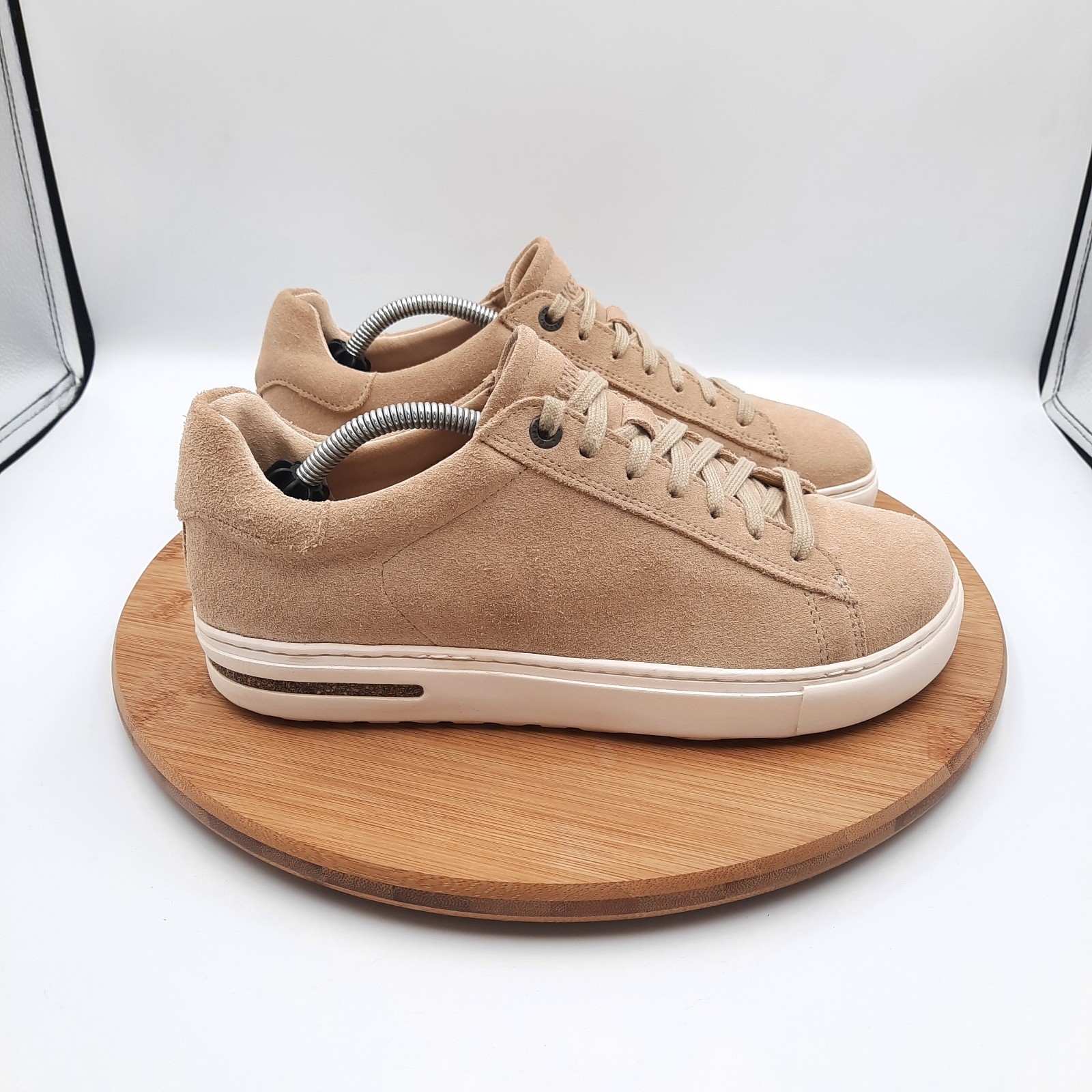 Birkenstock Bend Low Womens Size 39 US 8 Shoes Tan Suede Leather Casual Sneakers