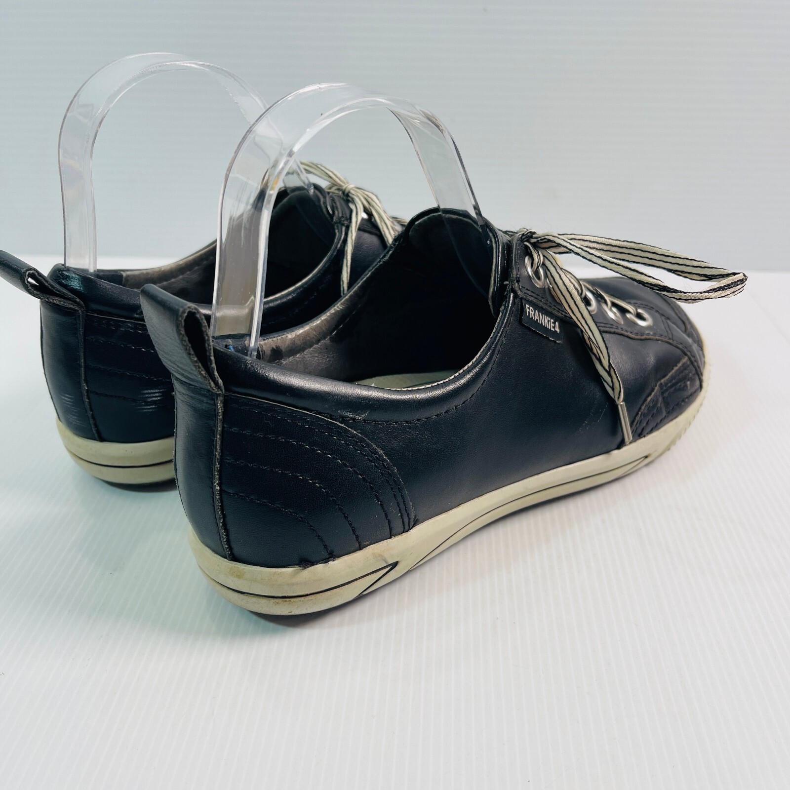 FRANKiE4 Ellie III Black Leather Sneakers Women’s AU 8 Orthotic Comfort Shoes
