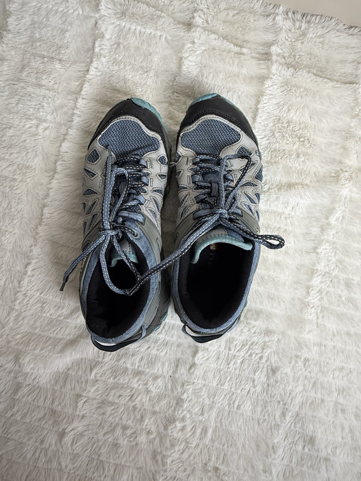 Merrell Women’s Lace Up Low Top Blue Gray Activewear Athletic Sneaker Shoes