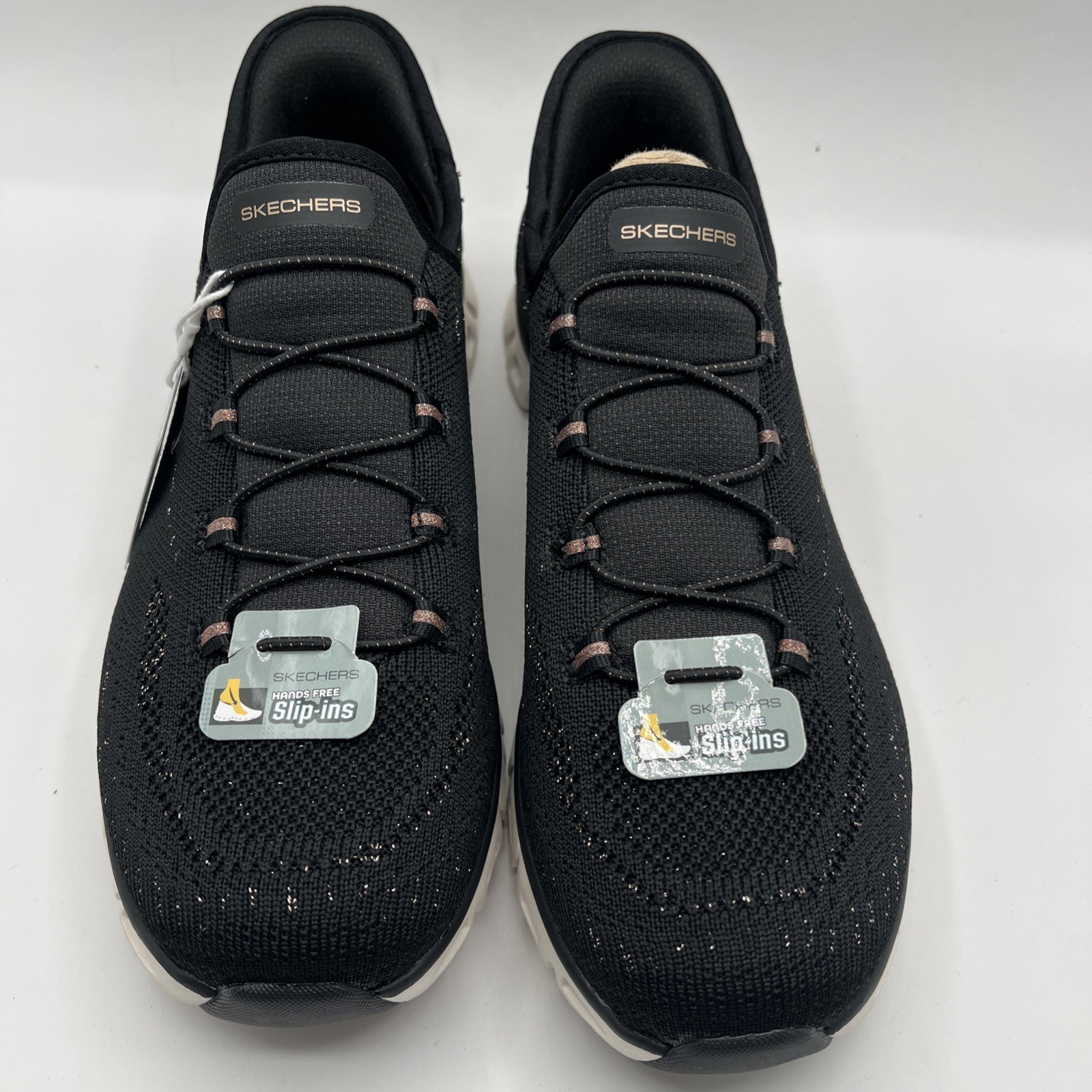 Skechers Women’s Slip-ins Glidestep Mesh Sneakers Black Air Cooled Foam Sz 9.5