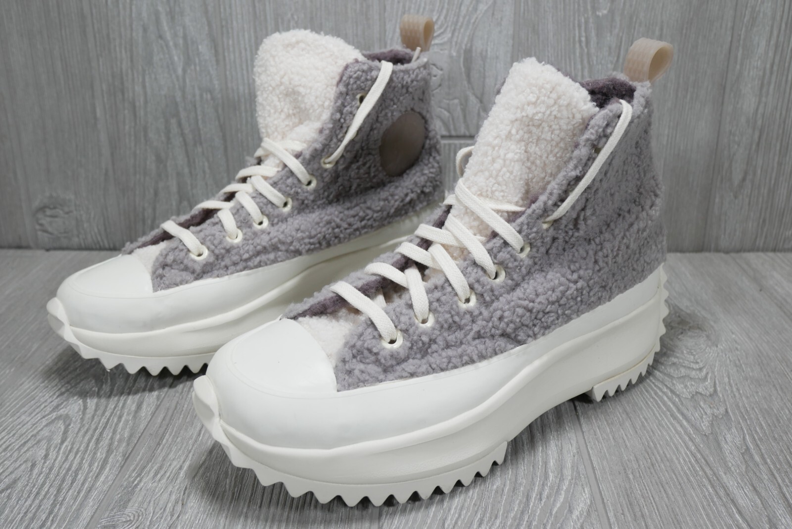 Converse (Run Star Hike) Platform Sherpa Mauve Shoes Women’s 9 New 172202C