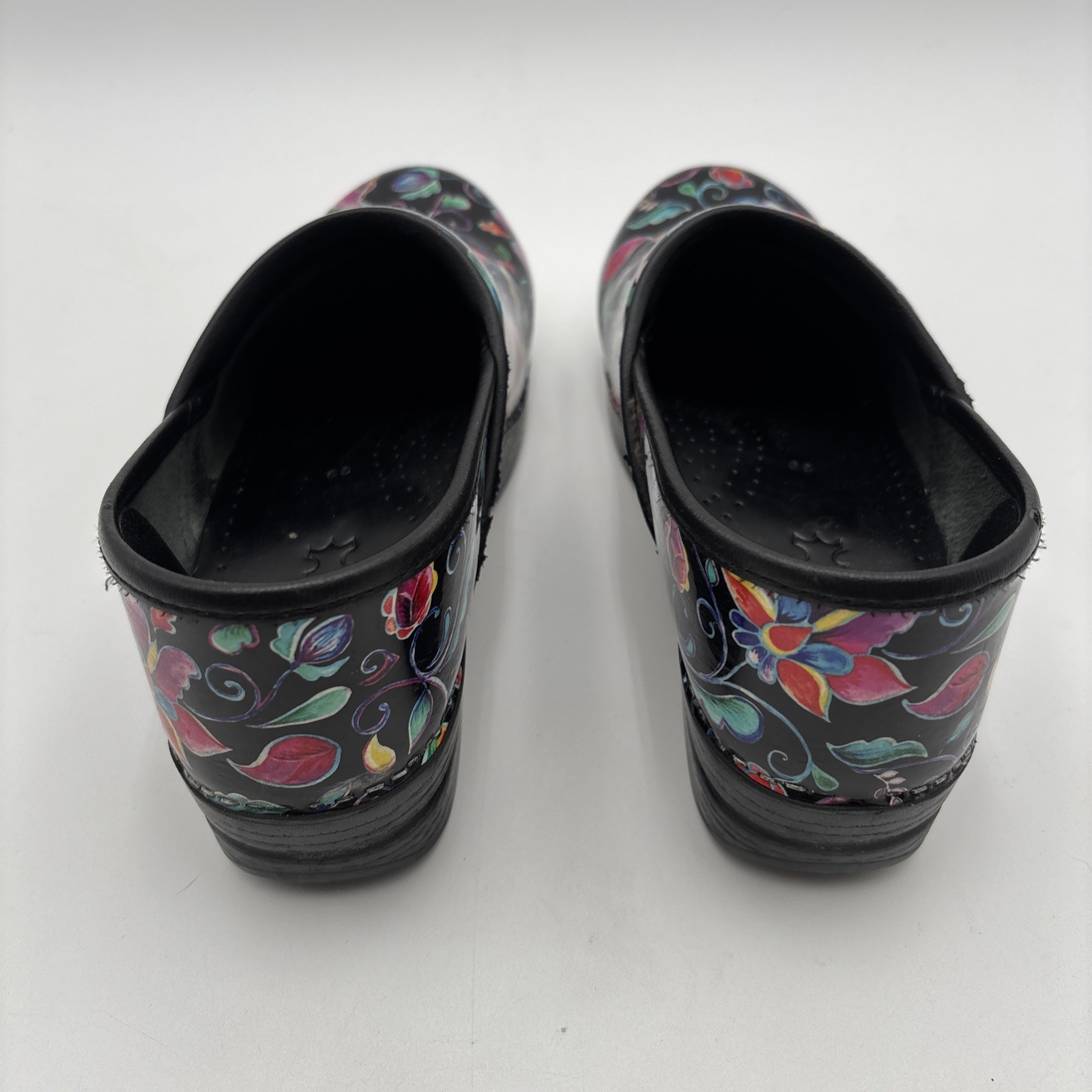 Dansko Floral Women’s Shoes Size 39 Professional Clogs Nursing Colorful Flowers