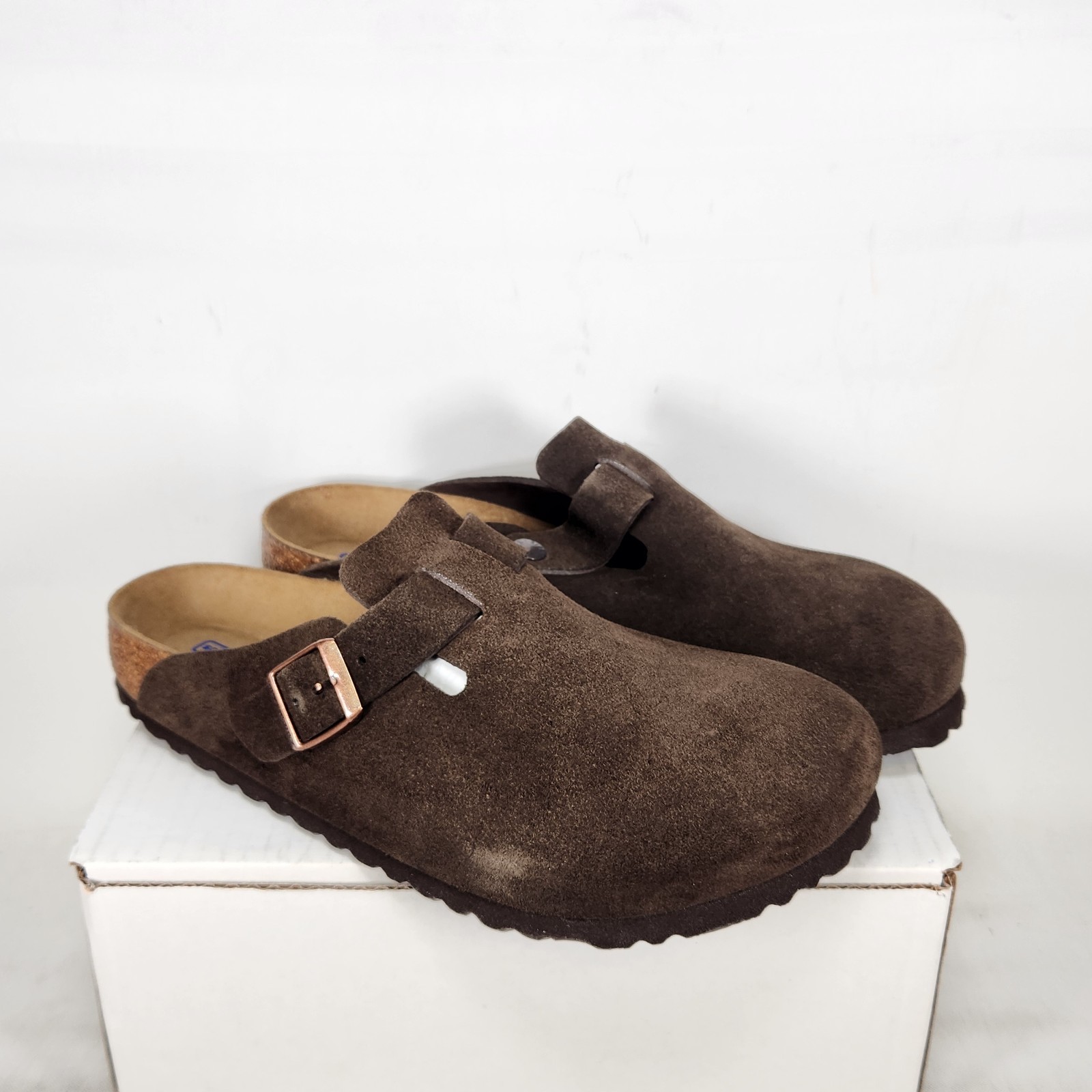 Size 9-9.5 (EU 40) – Birkenstock Boston Suede – Mocha – Womens