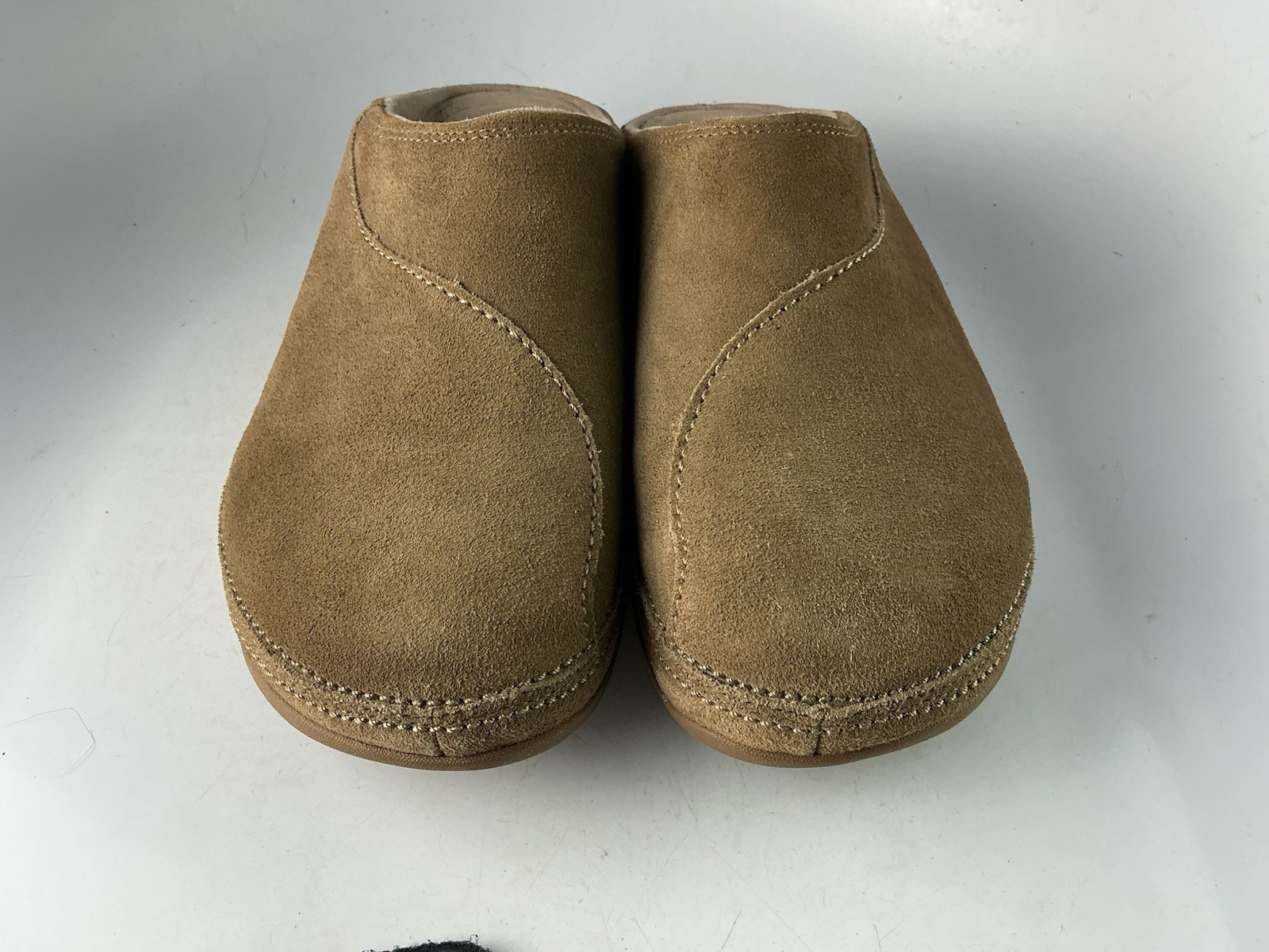 Fitflop Gogh Suede Clogs Slip Ons Women’s Taupe Sz 10 US Medium