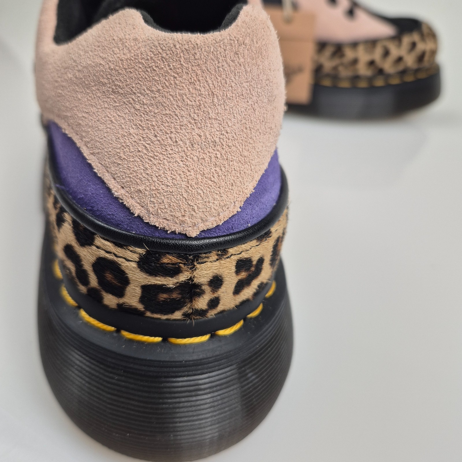 Dr. Martens BUZZ 5-Eye Leopard Spot Hair On & Suede Shoes Women’s Size 7 Print