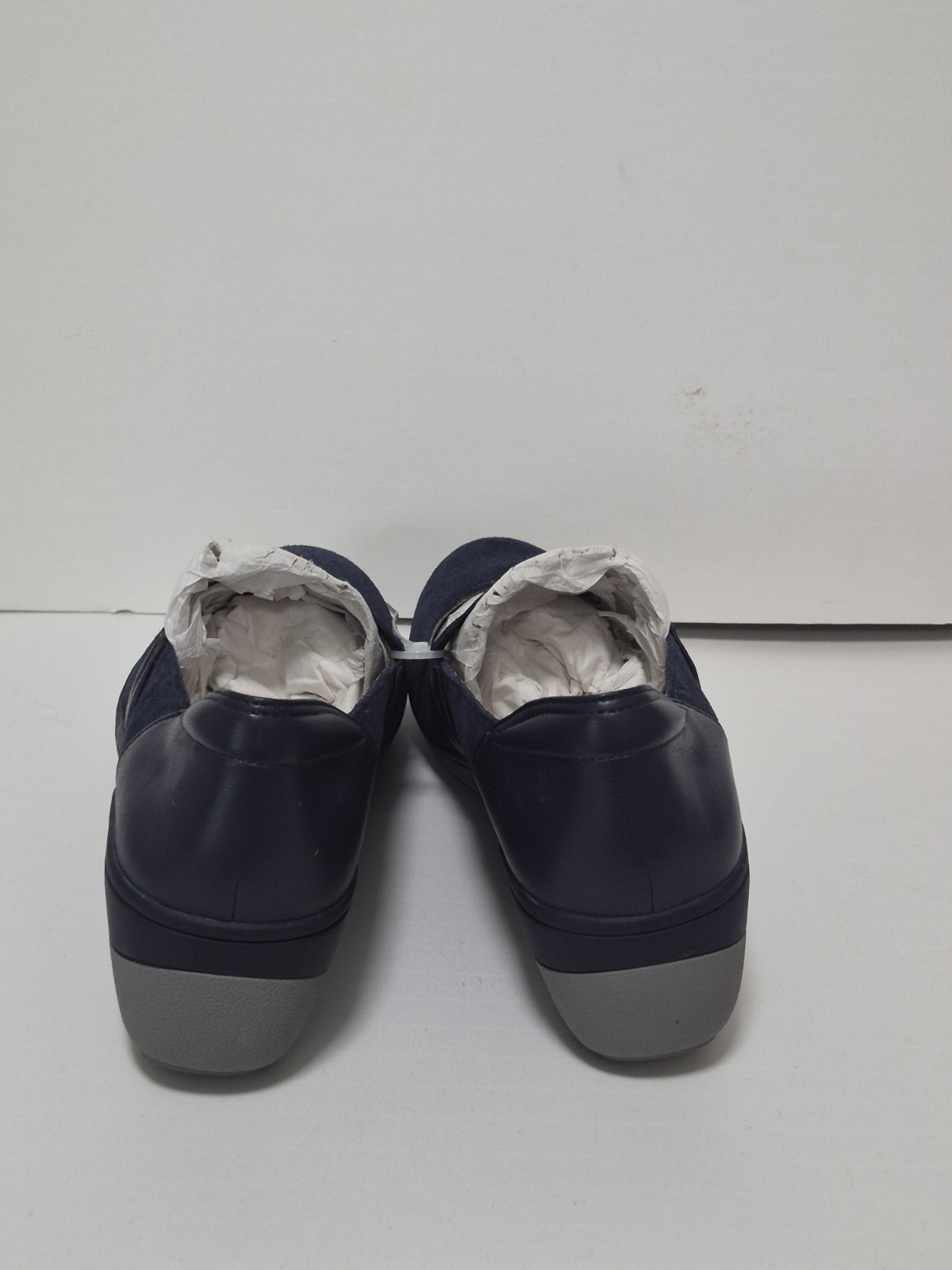 Vionic Juide Womens 10 Medium Blue Suede Orthotic Mary Jane Wedge Casual Shoe