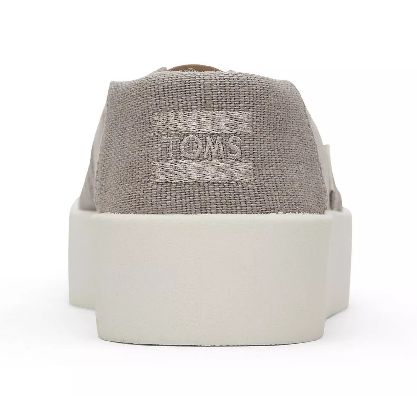 TOMS Women’s Verona Platform Slip On Sneakers Shoes Dove Grey Canvas NEW 8.5