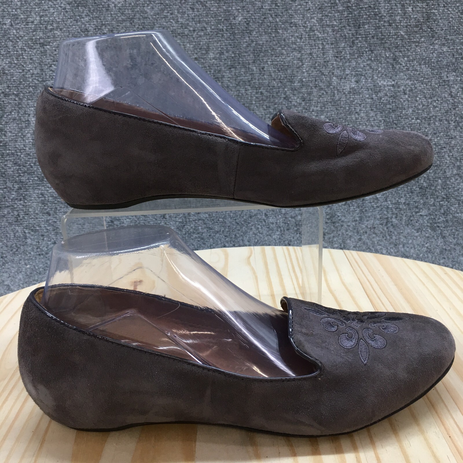 Clarks Artisan Shoes Womens 9 M Alitay Kallen Loafers Purple Almond toe Casual