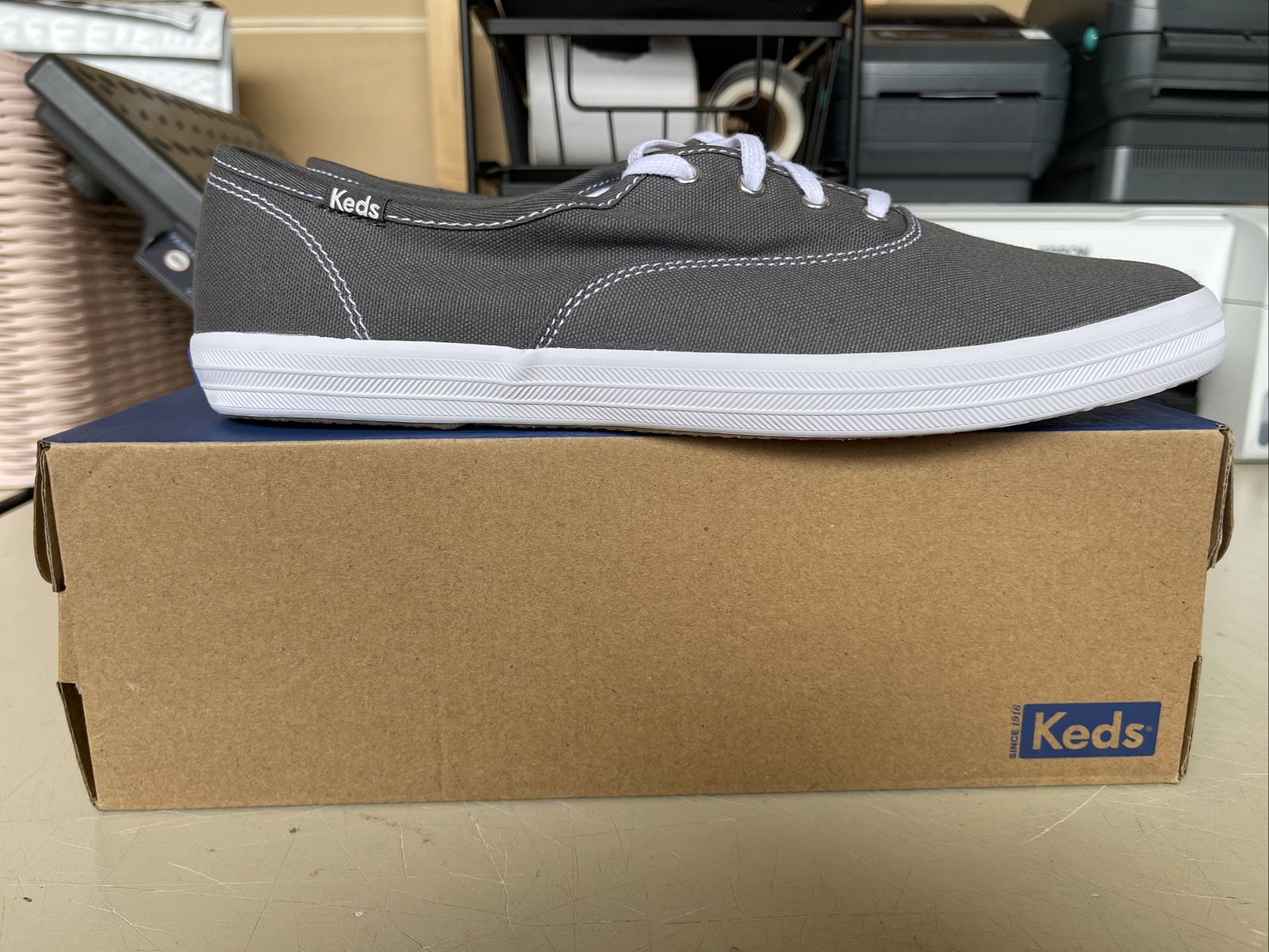 PICK SIZE/ Keds Women’s Champion GRAY Canvas Shoe