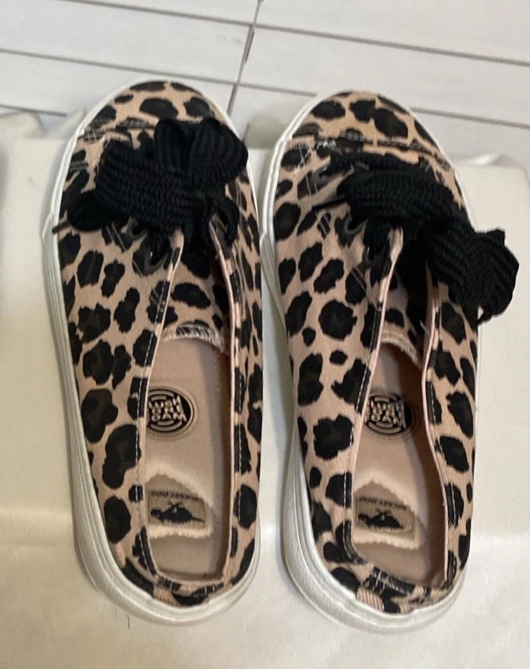 Rocket Dog Mule Sneakers Slip-Ons Athena Safari Pink Leopard Spots sz. 8