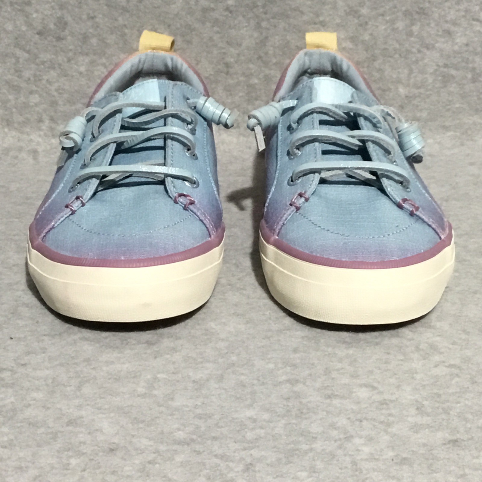 Sperry Crest Vibe Shimmer Sneakers Women’s 8.5 Blue Purple Ombré Slip On Shoes