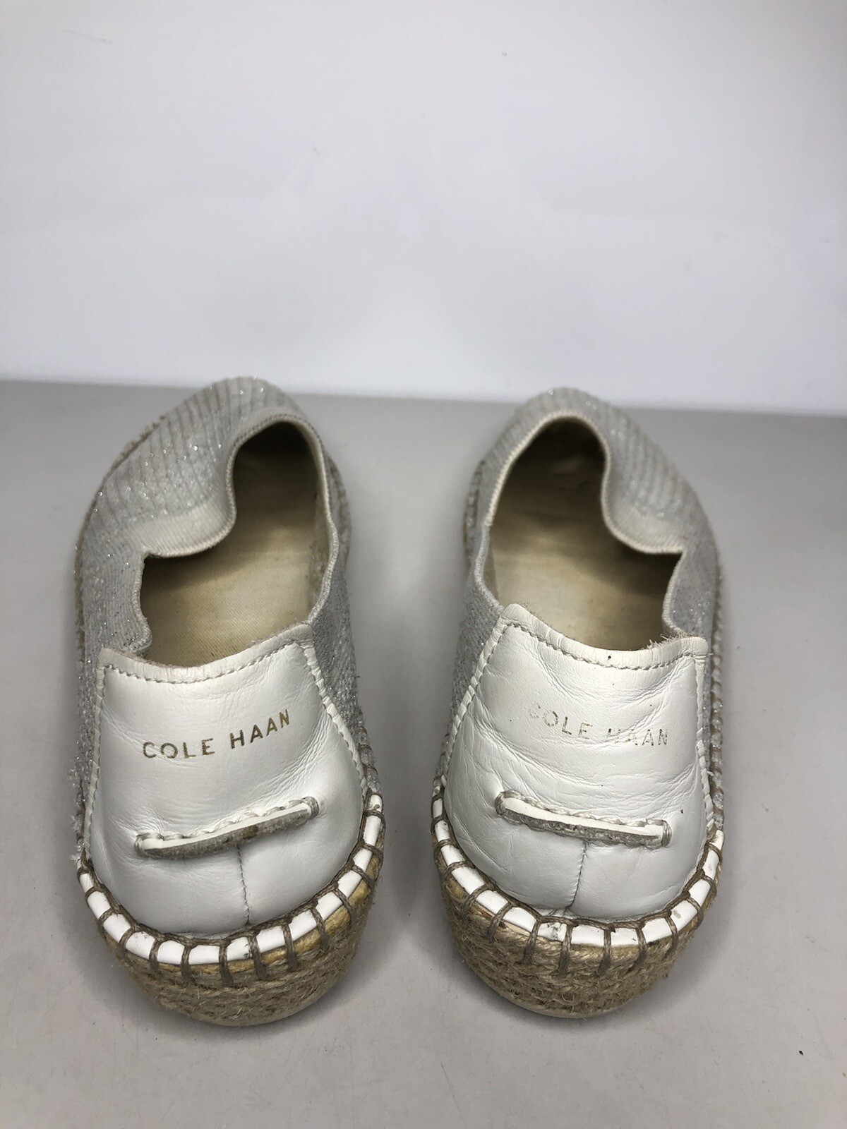 Cole Haan Cloudfeel Gray Knit SlipOn Espadrille Casual Shoes Women sz 7B US/38EU