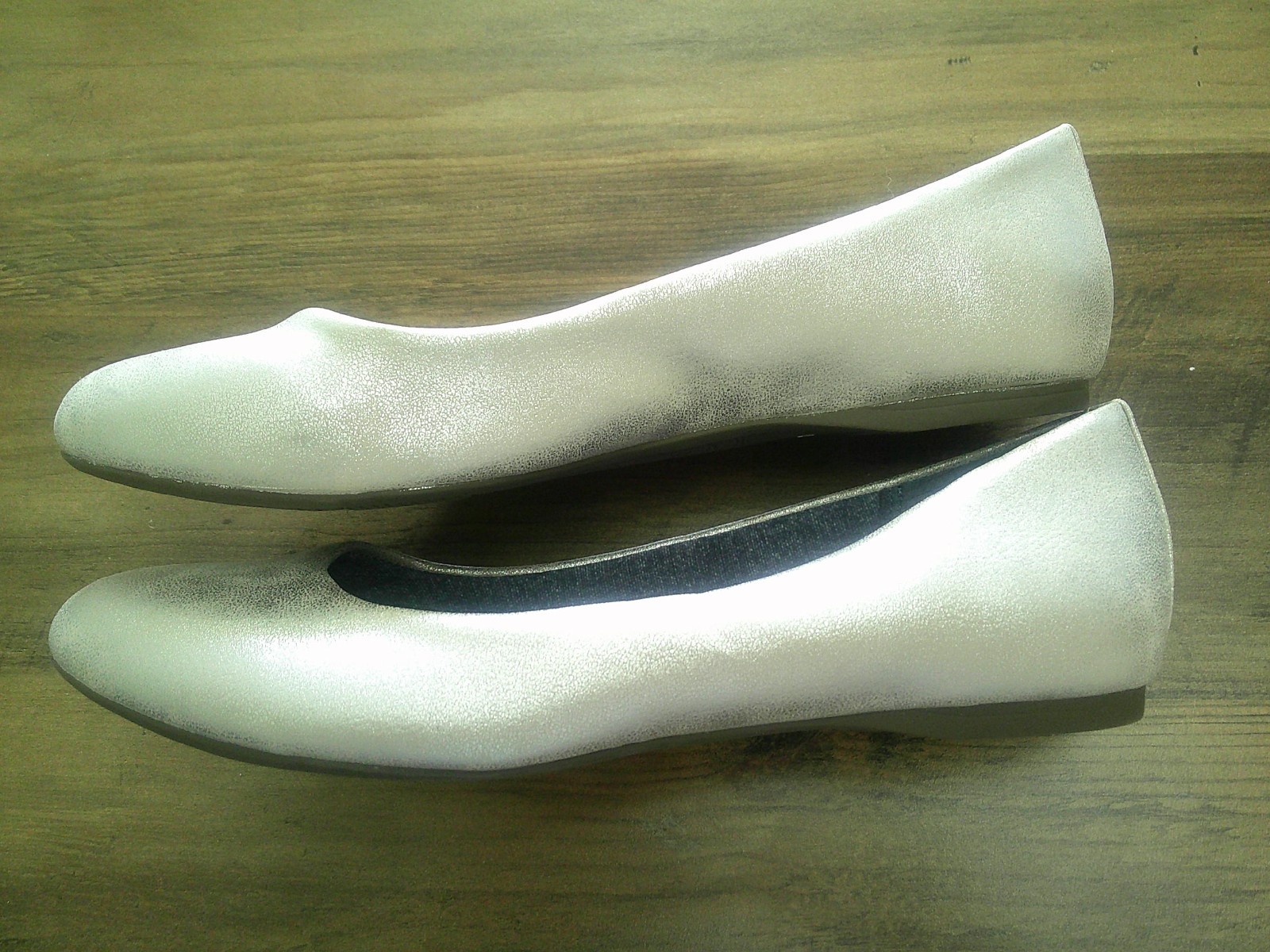 Dr. Scholl’s Giorgie Slip-On Ballet Flats – Women’s 8 W – Silver