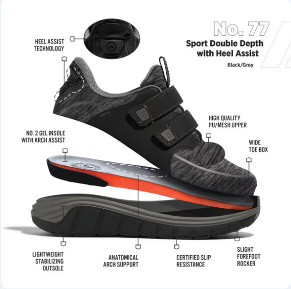Anodyne No. 77 Sport Double Depth Hands Free Women’s Comfort Walking Shoes
