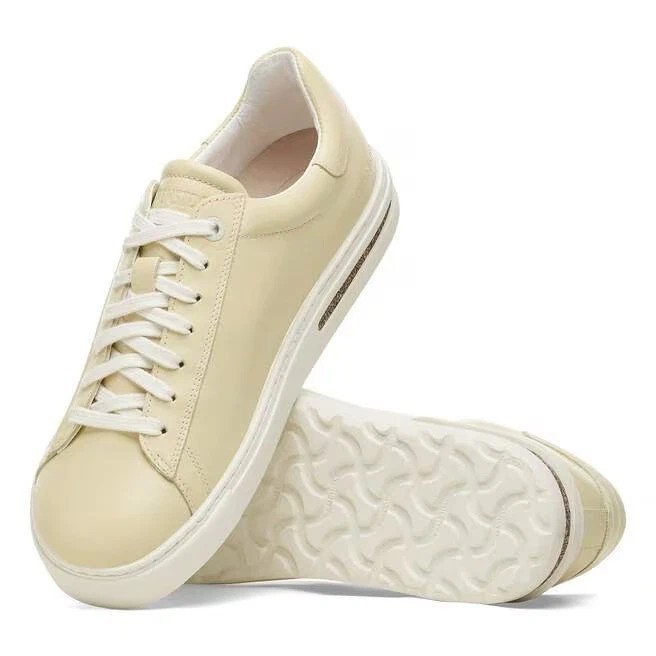 Birkenstock Bend Low Womens Shoes SZ 8 / 8.5 Comfort Butter Leather Sneakers NWT