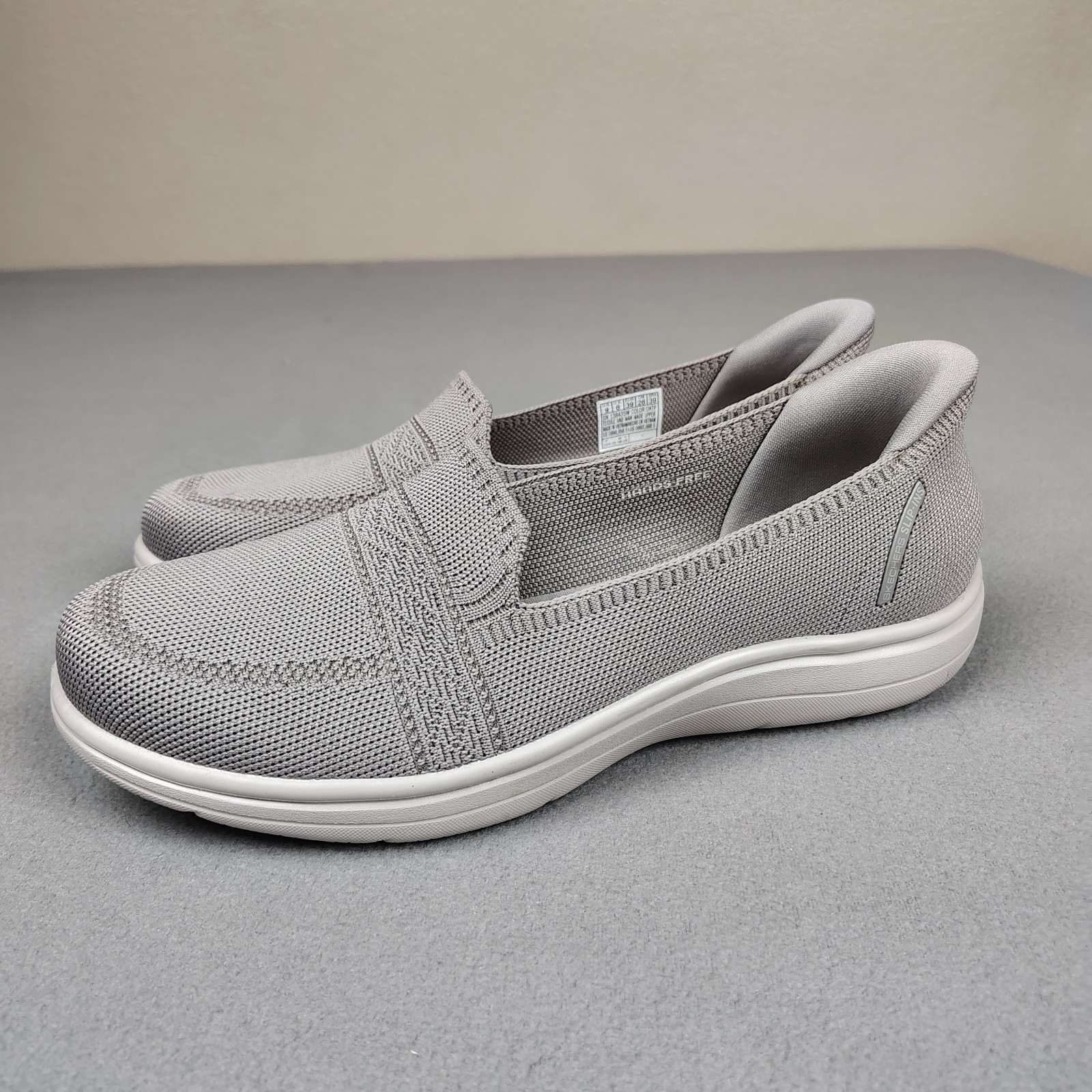 Skechers Hands Free Slip Ins Women 9 Gray Comfort Shoes Go Flex Walking Washable