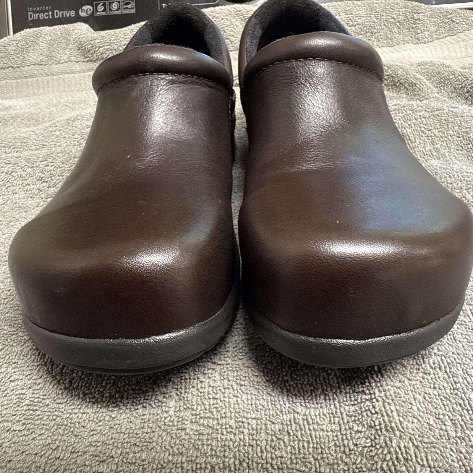 Timberland Womens Newbury 85599 Brown Leather Alloy Toe Work Shoes Size 5.5M