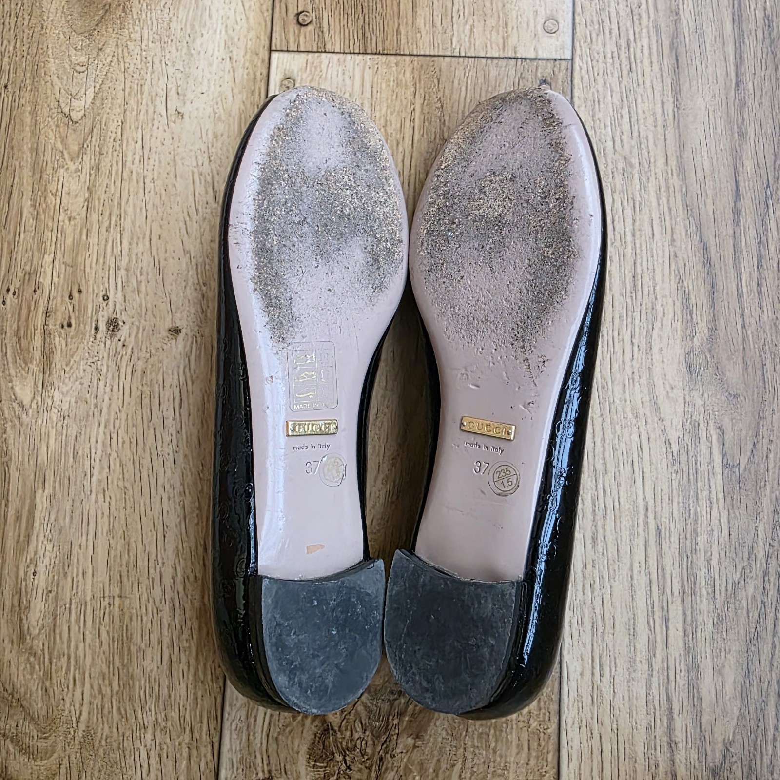 GUCCI HORSEBIT MICROGUCCISIMA BALLET FLATS SIZE 37 EU, 6.5 US, 4 UK