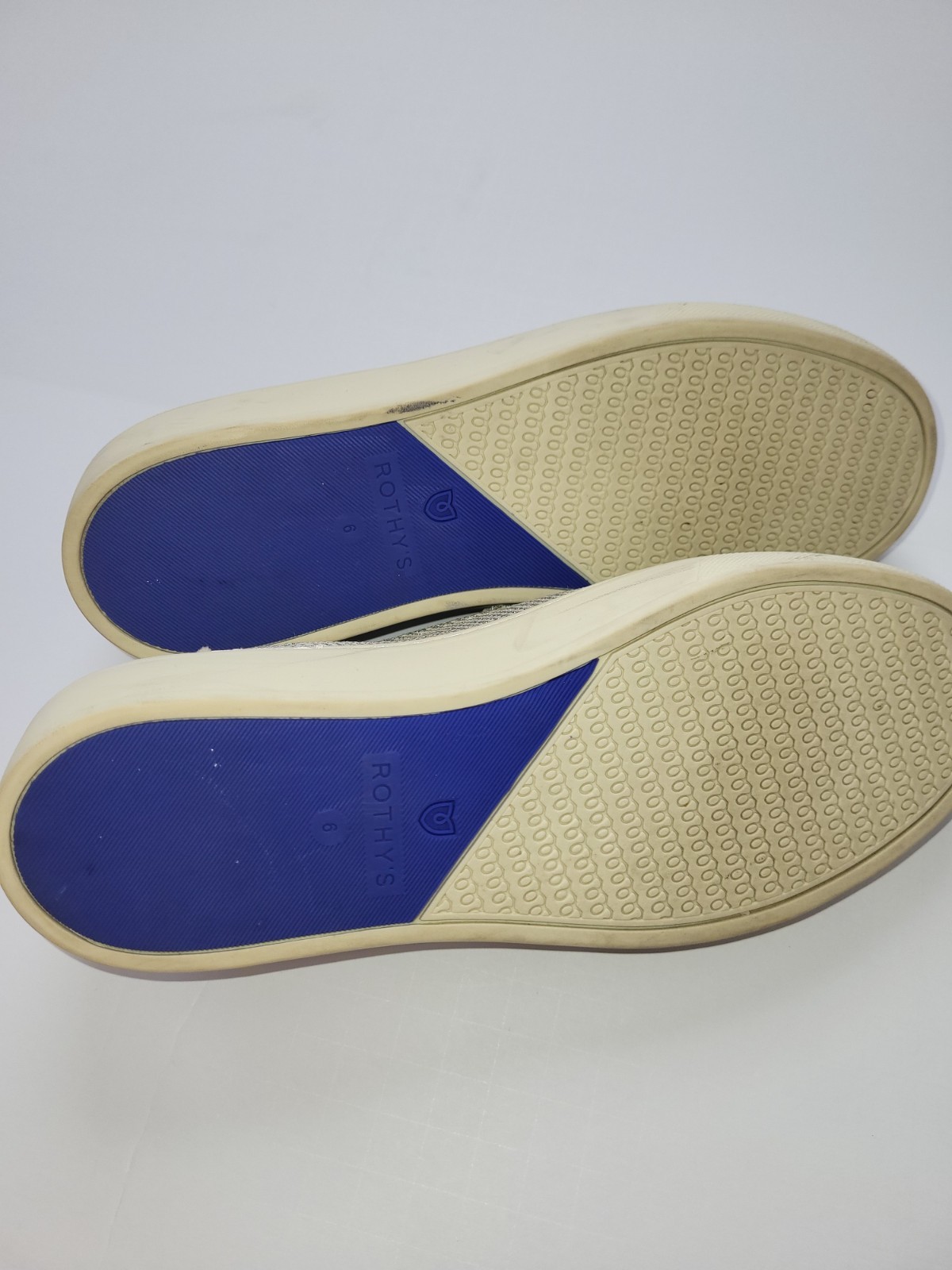 Womens Rothy’s The Slip On Sneaker size 6 diamond twill