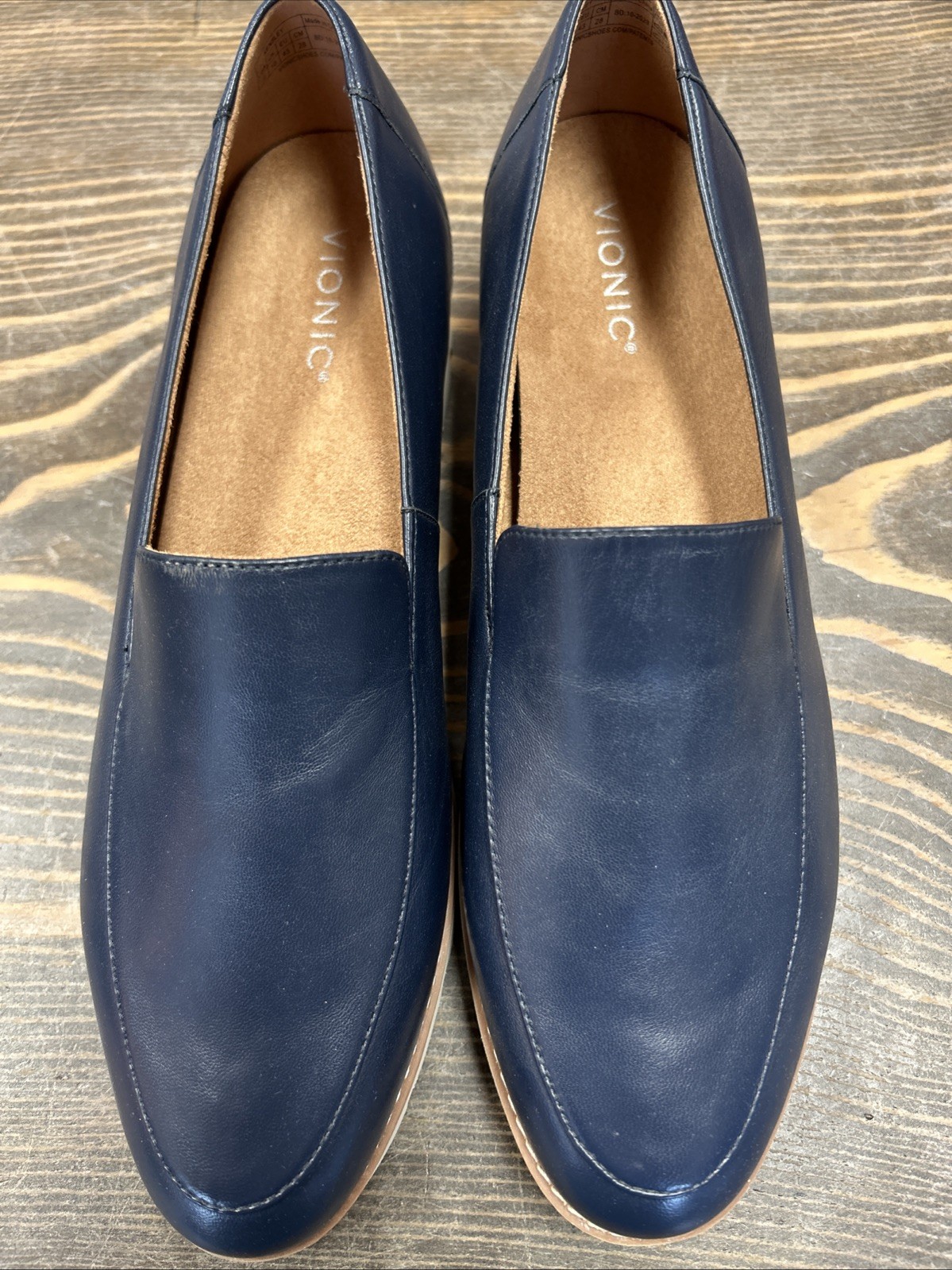Vionic | Women’s SZ 12 | Blue Leather Kensley Loafers Shoes | Comfort
