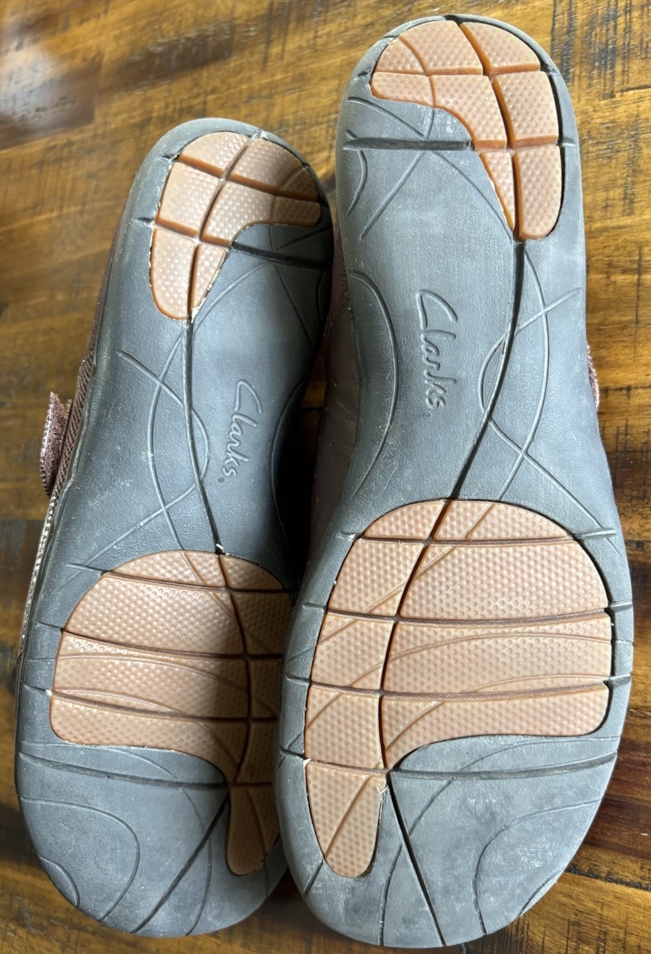 Clarks Artisan Unstructured Mary Jane Brown Leather Comfort Shoes Women’s 8.5W