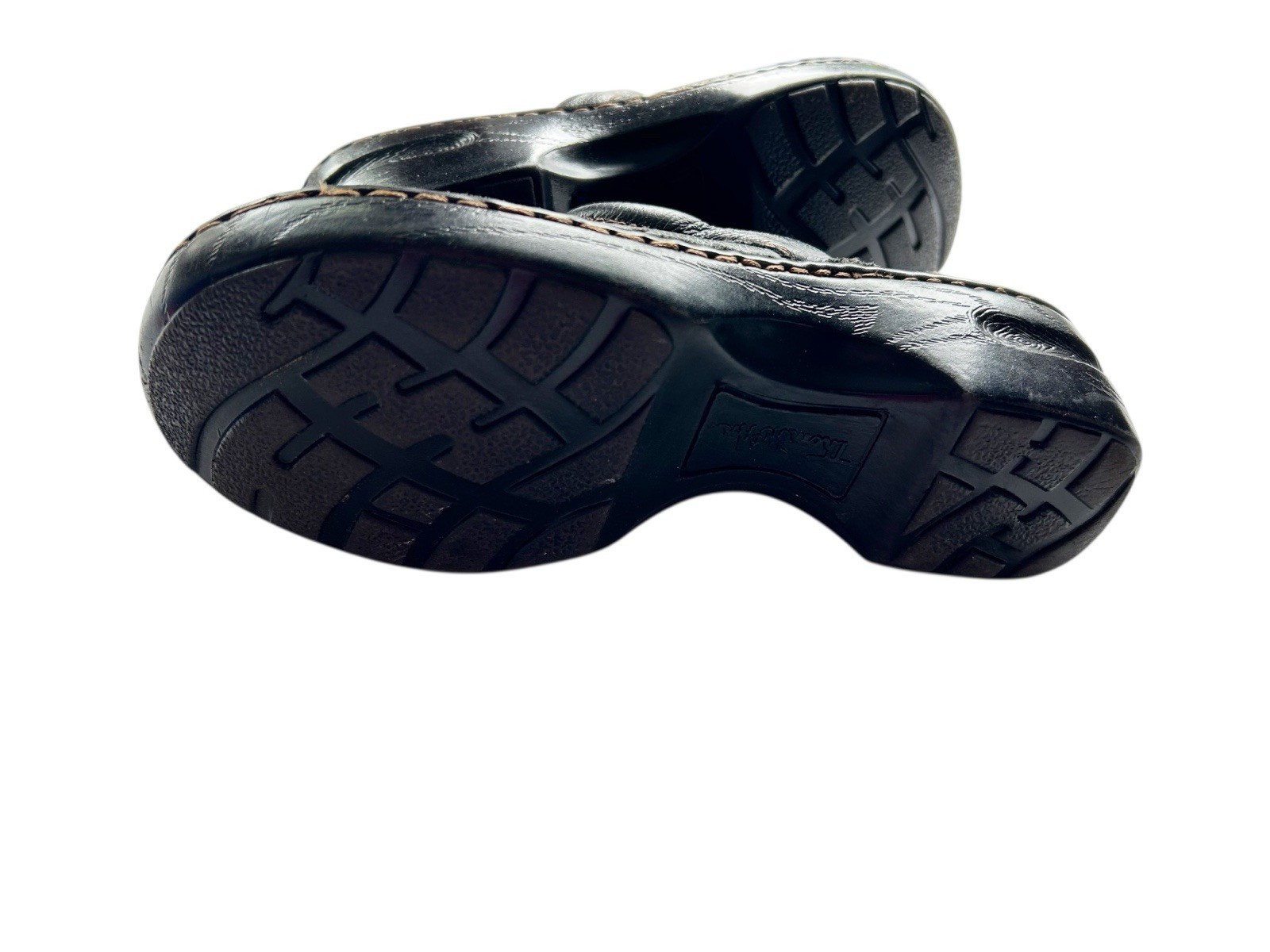 7.5 Thom McAnn Womens Shoes Slip-On Black Chunky CLOGS Grunge Slides Fall Winter