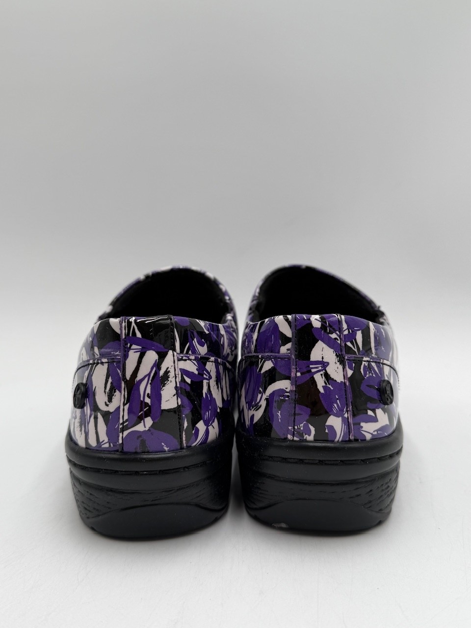 Klogs MISSION BRUSH STROKES PATENT Women’s NEW Comfort Shoe Purple Multiple Size