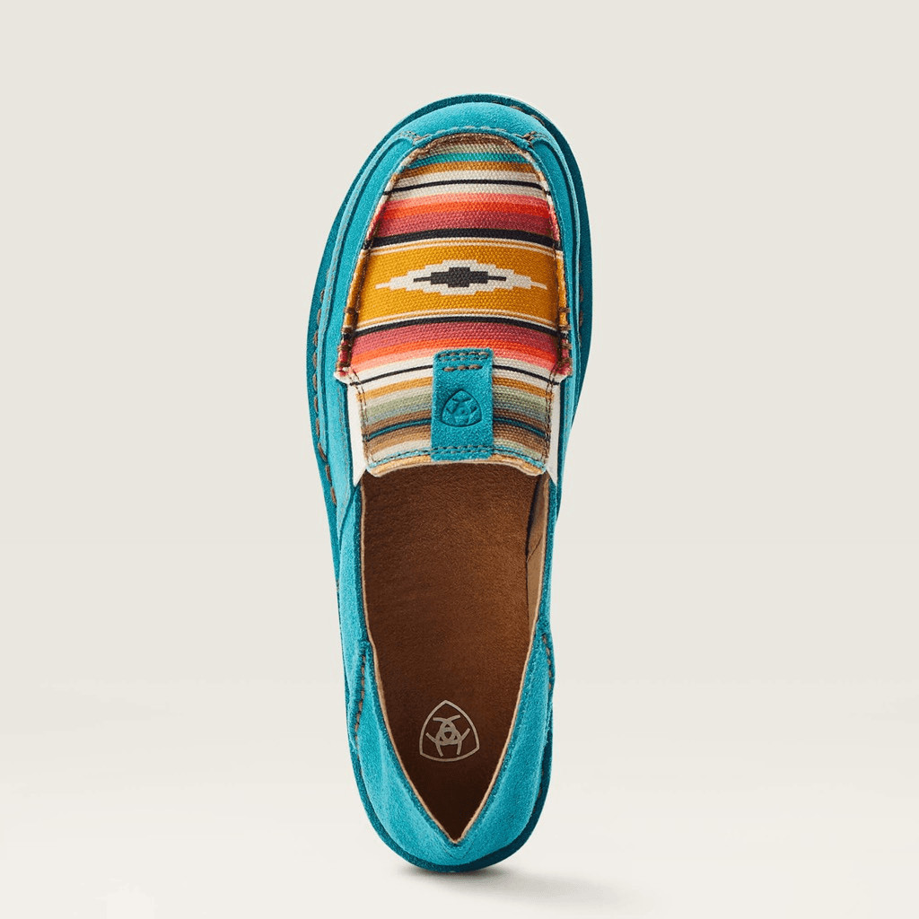 Ariat Cruisers Teal Suede western Slip On Shoes Women’s 8 NEW
