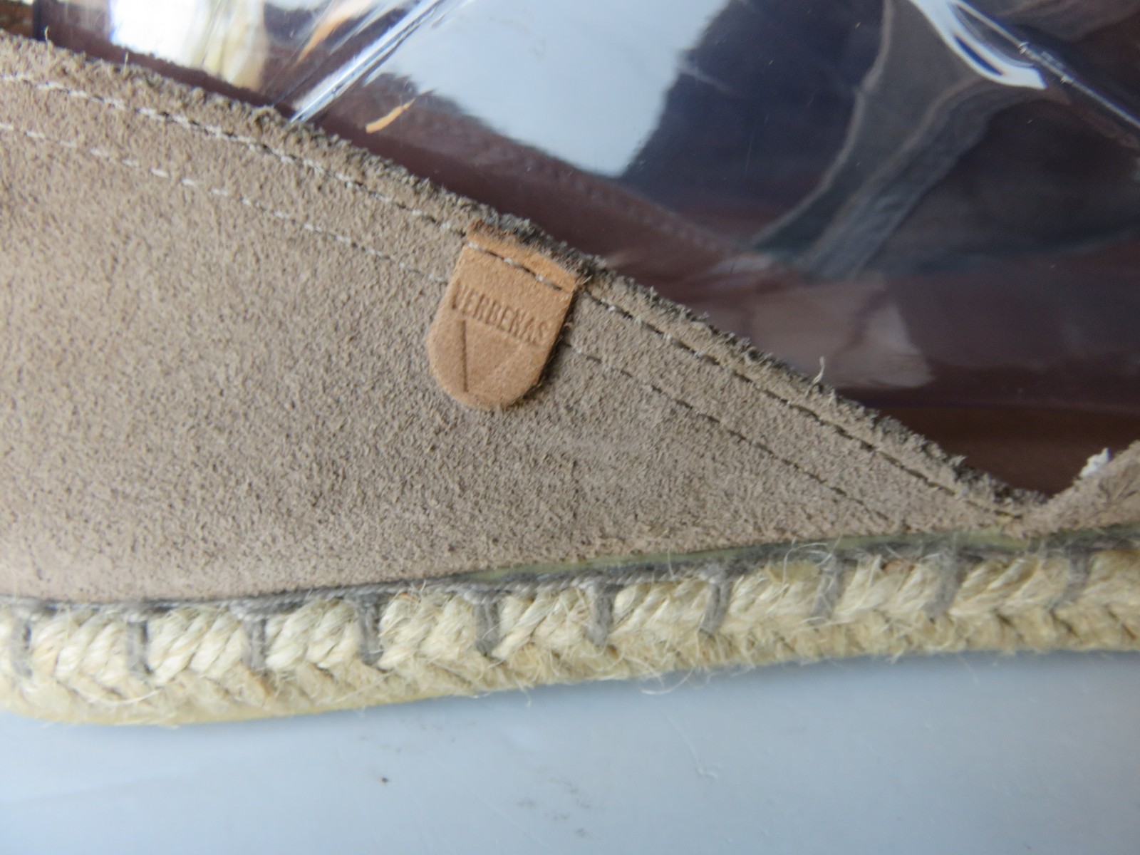 Verbenas Women’s Carmen Espadrille Beige Suede Flats Shoe 40/US 9 Flowers Floral