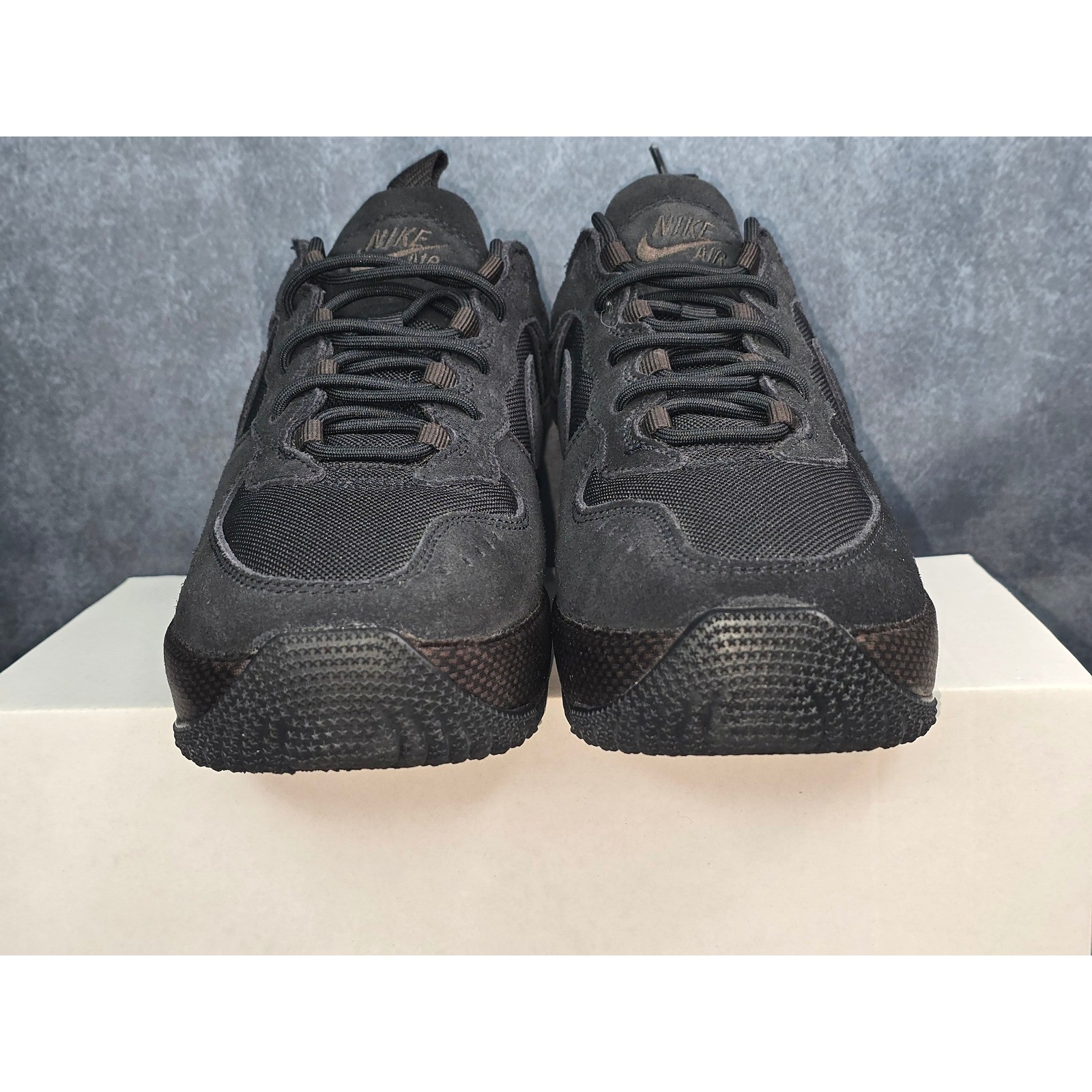 Nike Air Force 1 Wild Black Velvet Brown FB2348-001 Sneakers Womens Size 7 EUC