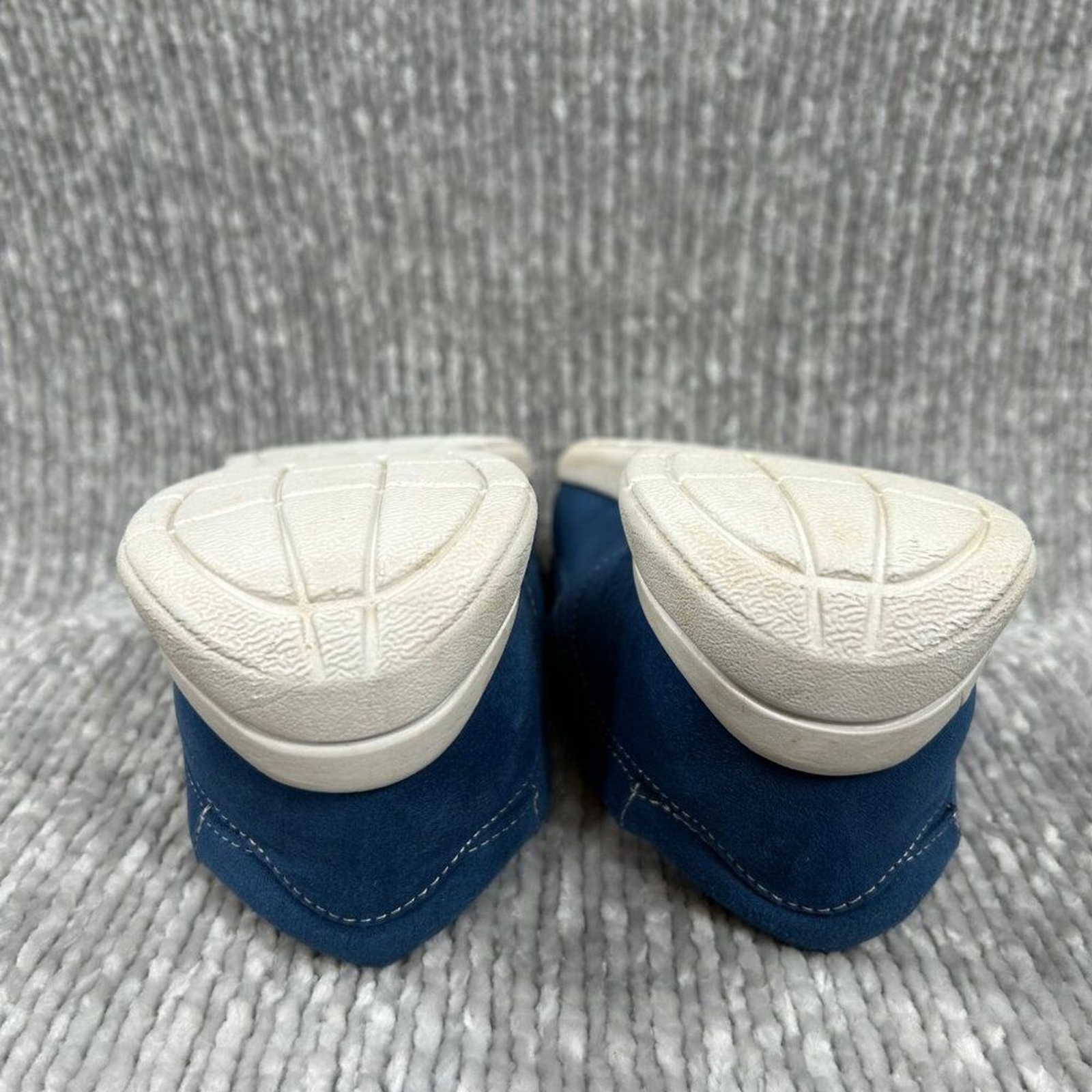 Axxiom Shoes for Life Bally Blue Moccasin Loafer Slip-On Flats Size 9.5