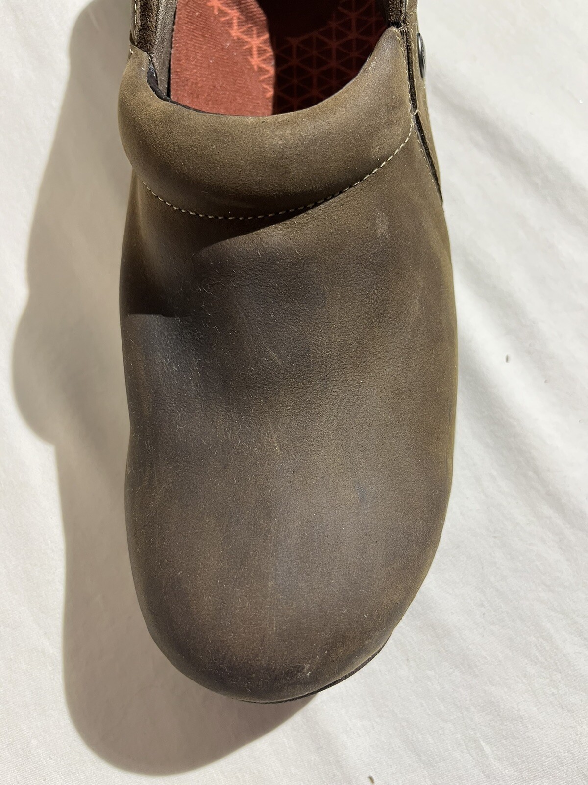Women’s Dansko Patti Vibram Casual Shoes Brown Suede Nubuck Slip On sz 42 GUC