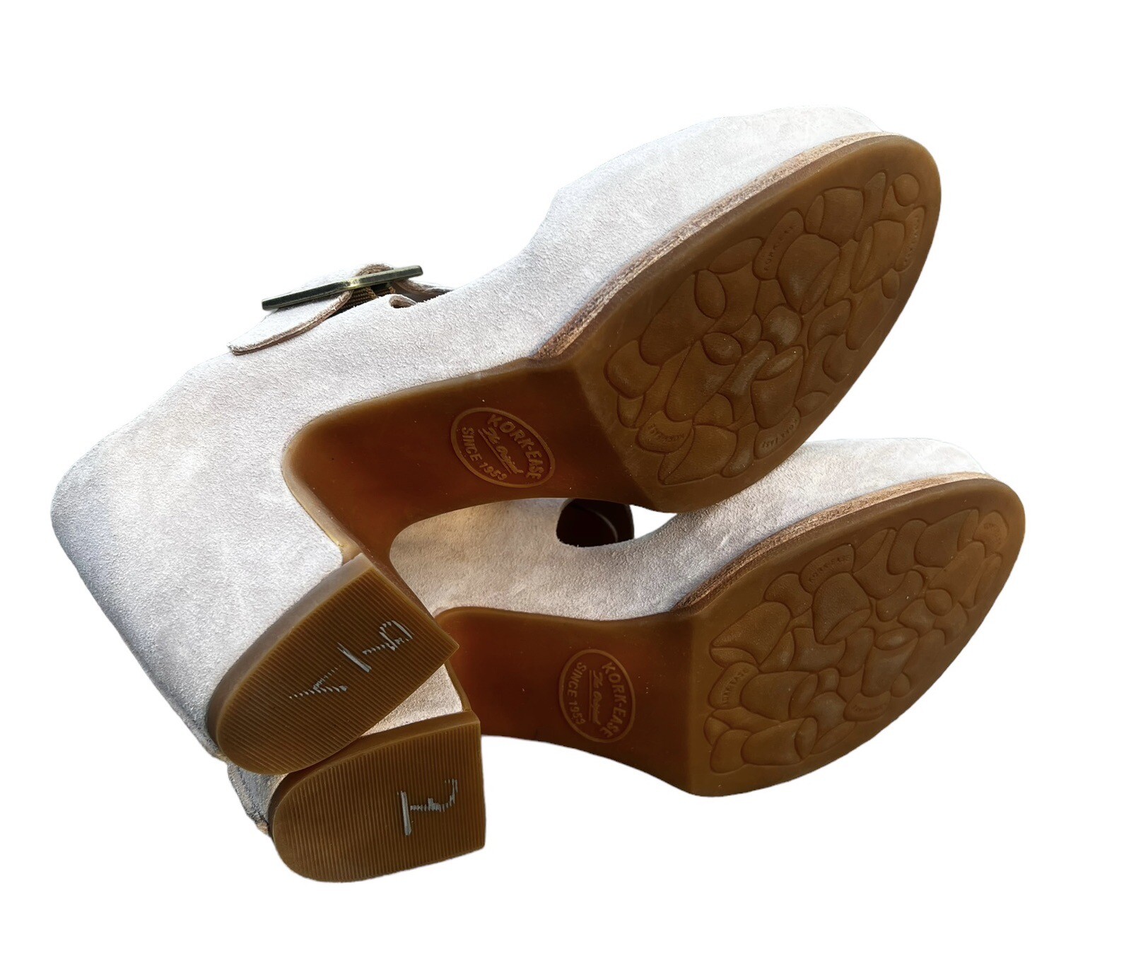 Kork-Ease San Carlos Natural Wedge Light Pink Suede Size 9 M