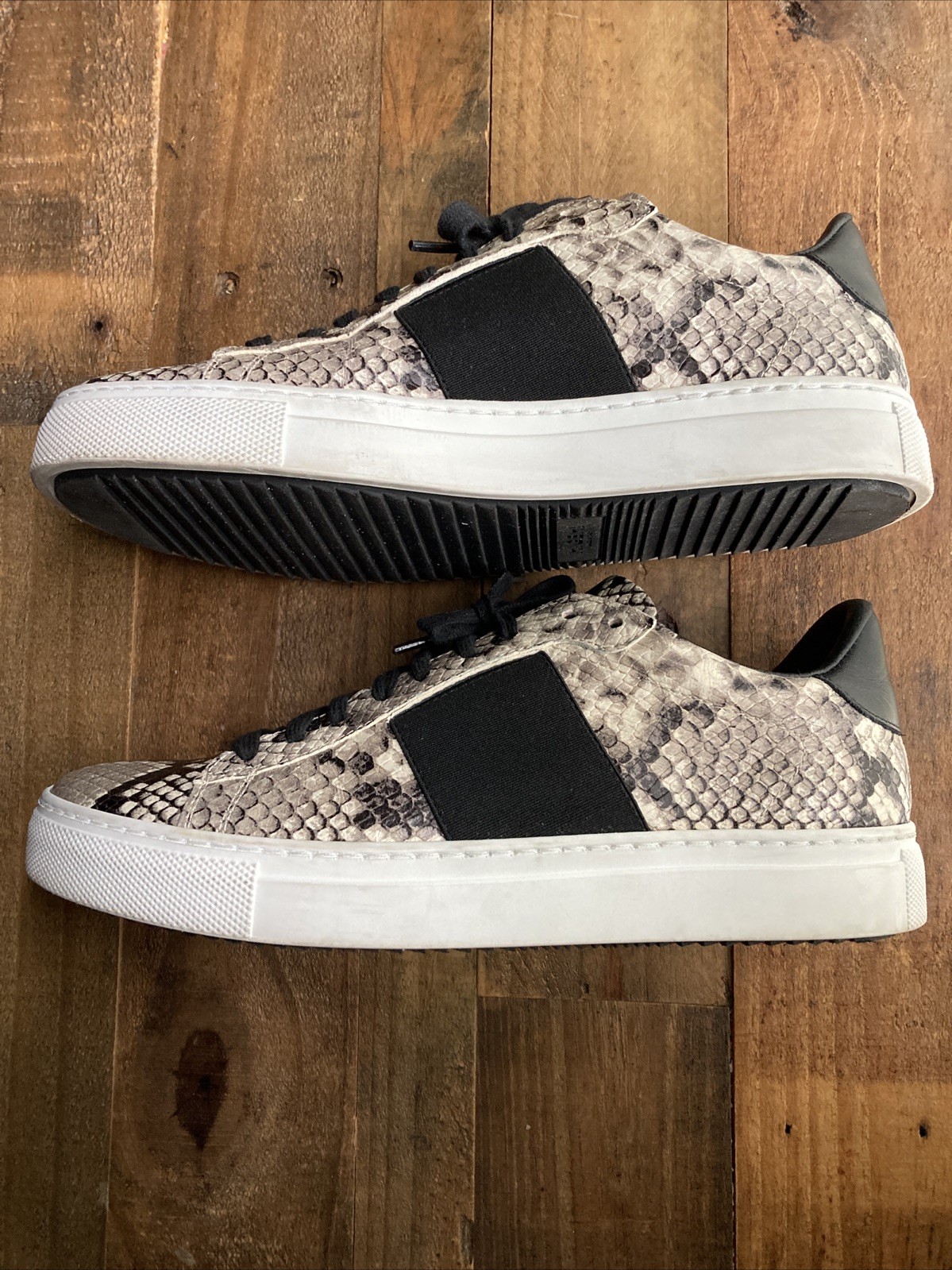 M. Gemi Nirvana Snake Leather Sneakers Shoes Size 38 7.5