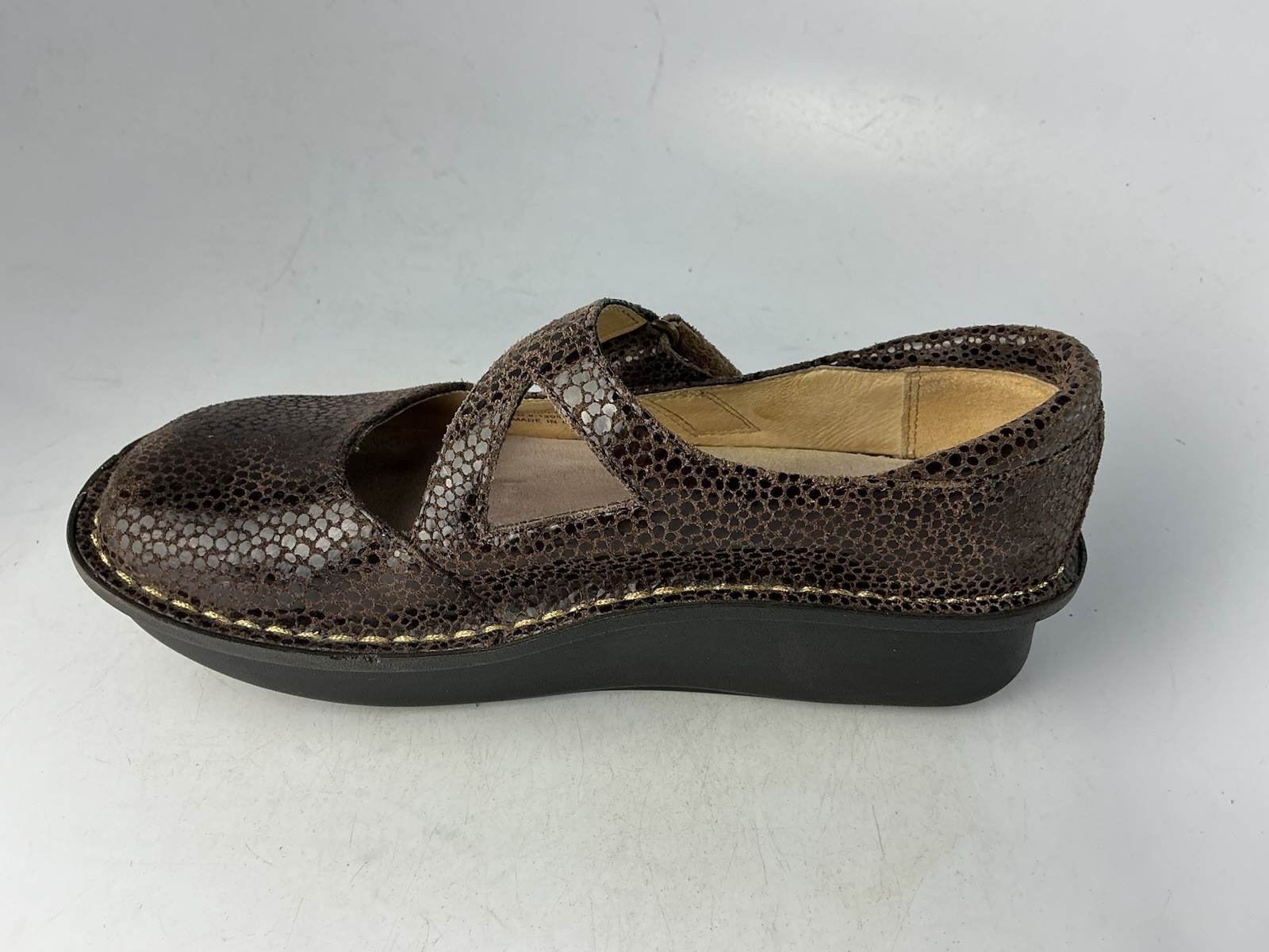 Alegria Dayna Choco Dottie Platfrom Wedge Mary Jane Brown 35- 5/ 5.5 US Women’s