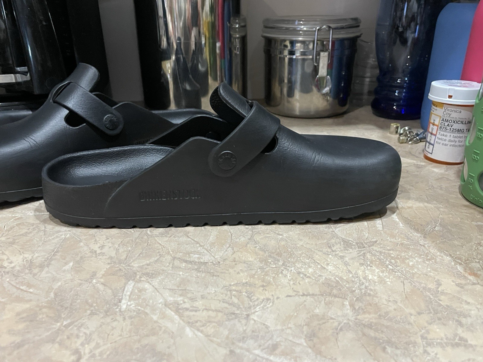 Sweet Birkenstock Boston Essentials Eva Clogs Black L8 M6 Narrow Width