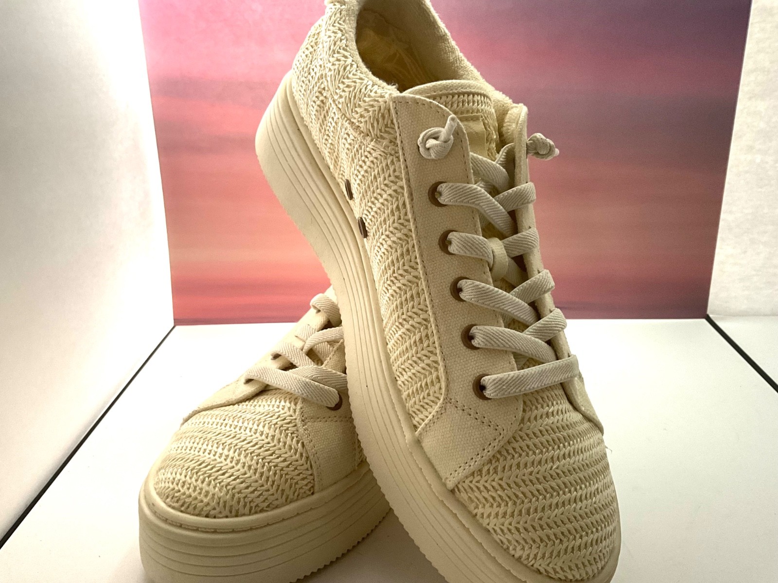 ROXY Platform Slip On Sneaker Sheiiahh US Women’s 10/Men’s 8.5/EUR 41, Tan. NWT