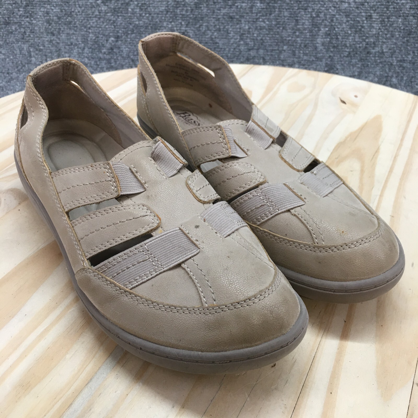Bass Shoes Womens 9M Silliant Fisherman Brown Slip On Casual Comfort Wedge Heels