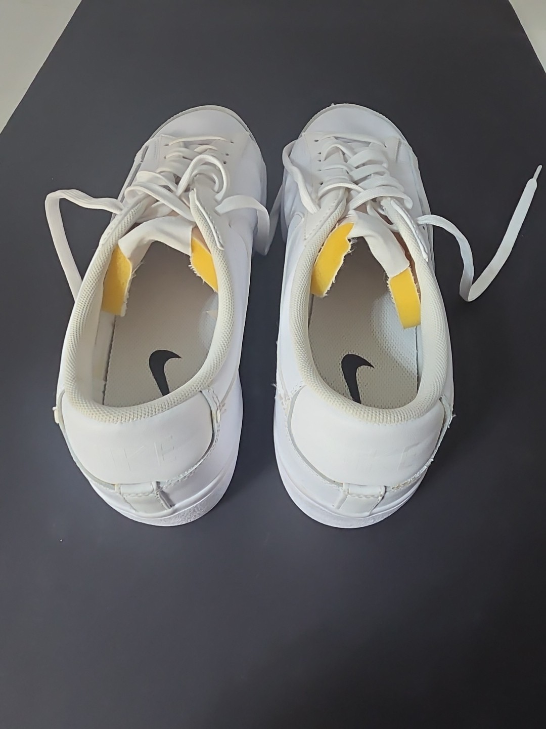 Nike Shoes Womens Blazer Low Platform Sneakers White Lace Up Low DJ0292-100 Sz12