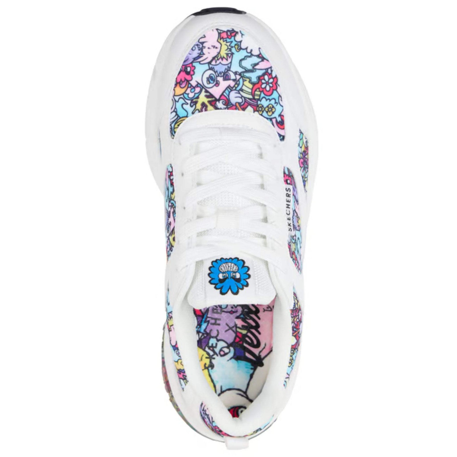 Skechers Women’s 177902 Shadow- Vexx Doodles White Multi Casual Shoes