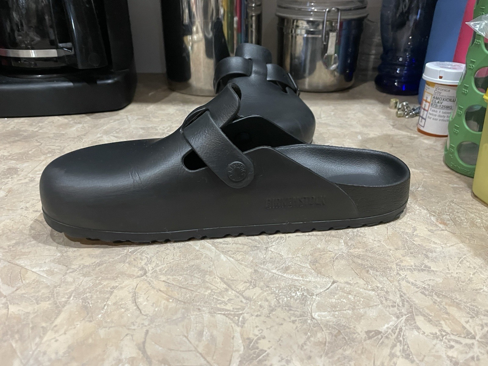 Sweet Birkenstock Boston Essentials Eva Clogs Black L8 M6 Narrow Width