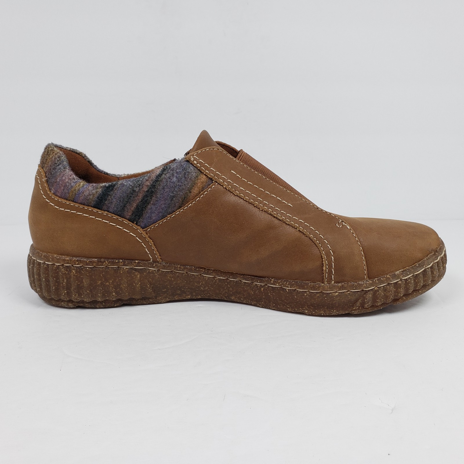 Collection By Clarks Caroline Cove Womens Size 10 Brown Leather Low Sneaker Shoe