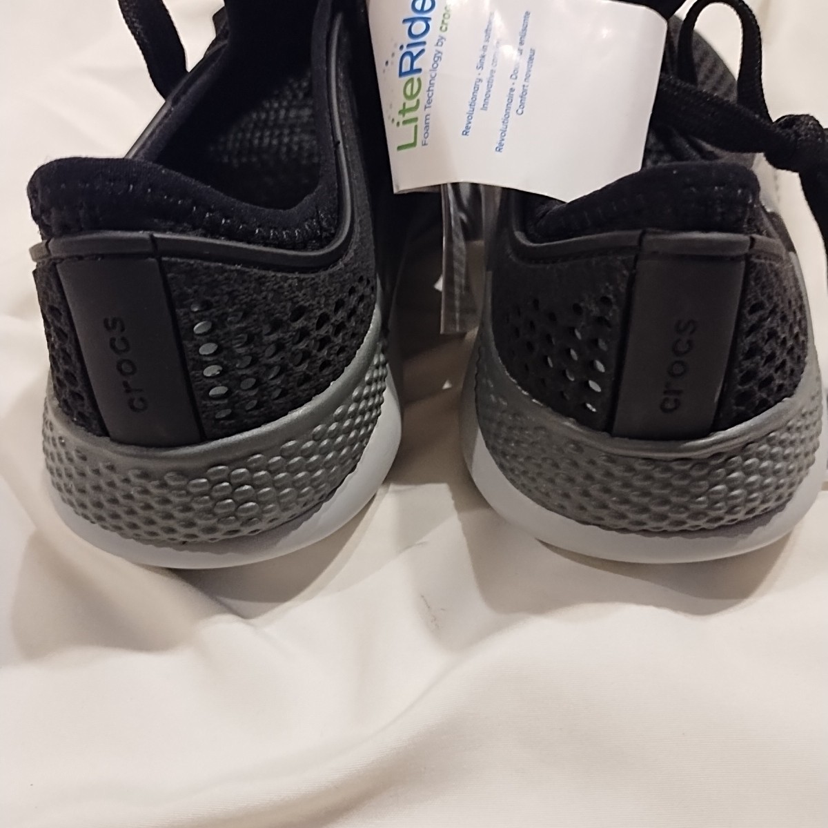 Crocs Lite Ride Unisex Shoes Black Size 6 NWT