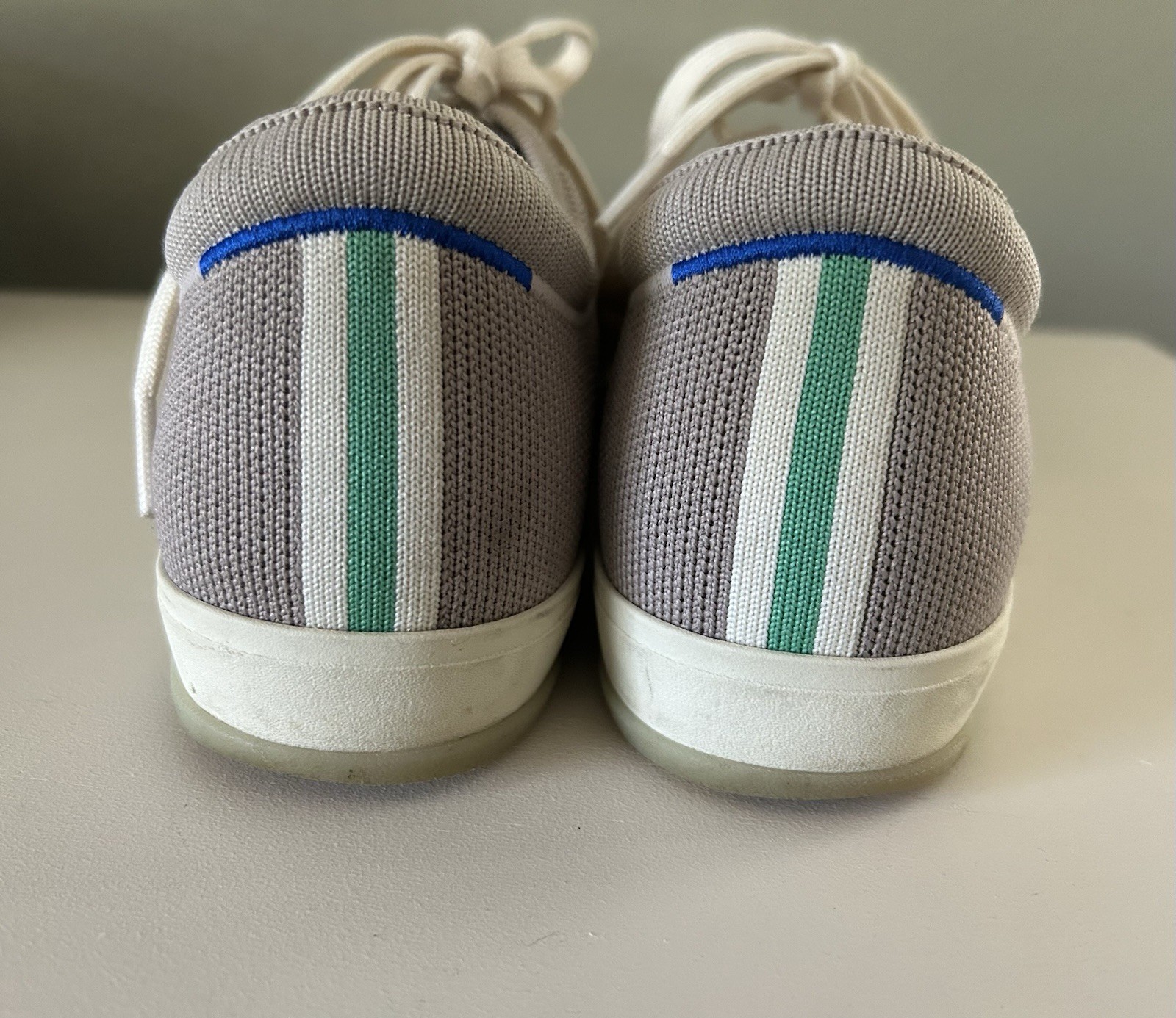 Rothy’s Women’s “The Lace Up” Sneaker Sz 10 Graige Color Comfort-Washable