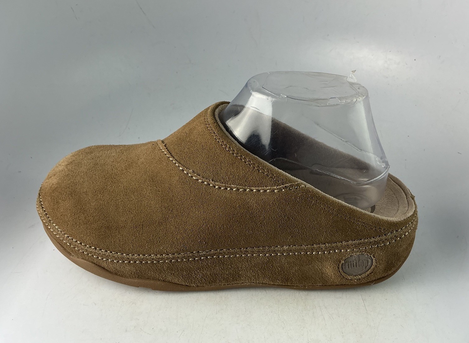 Fitflop Gogh Suede Clogs Slip Ons Women’s Taupe Sz 10 US Medium