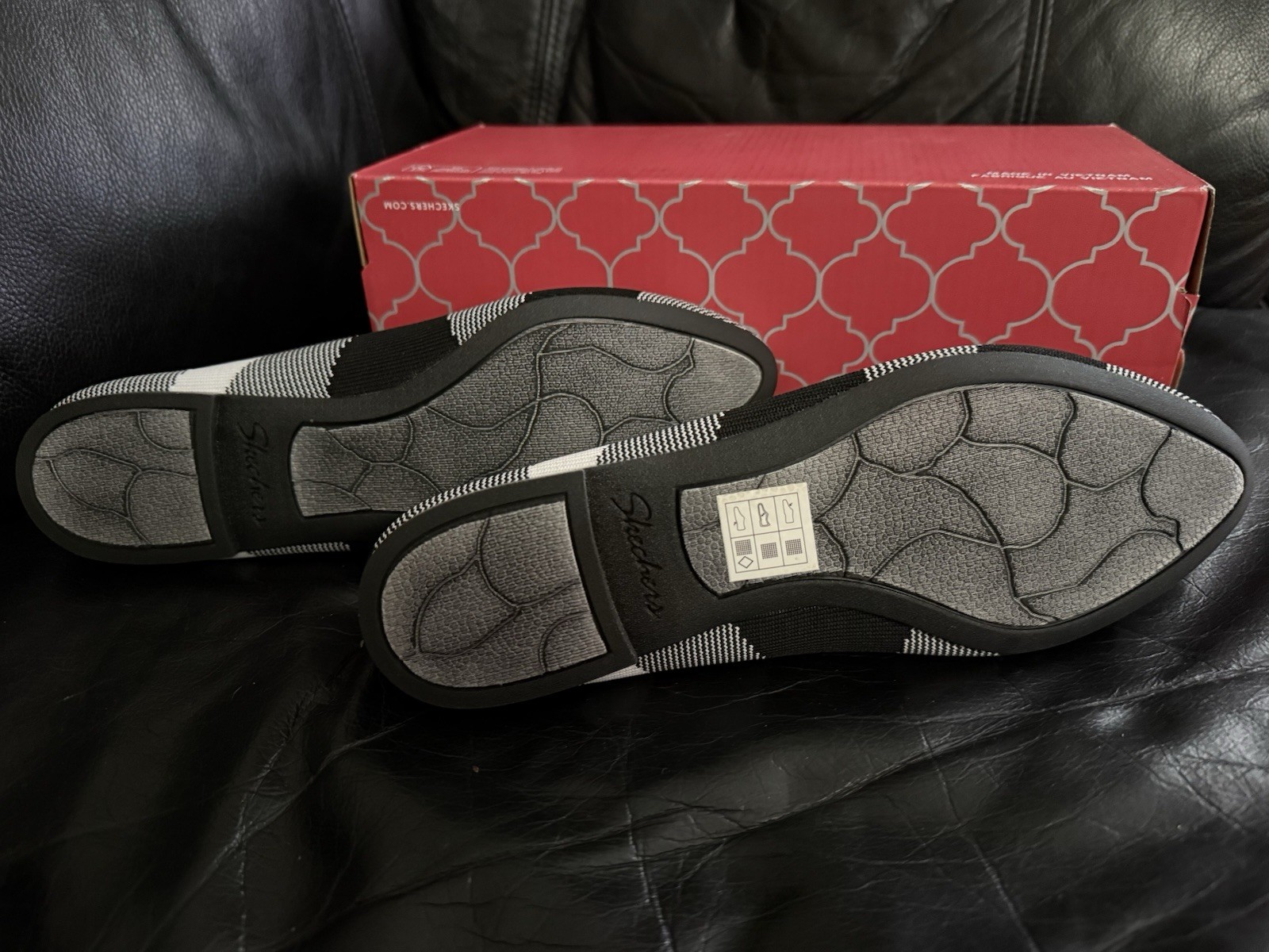 Fashion Knit Skechers With Air Cooled Memory Foam Slip On